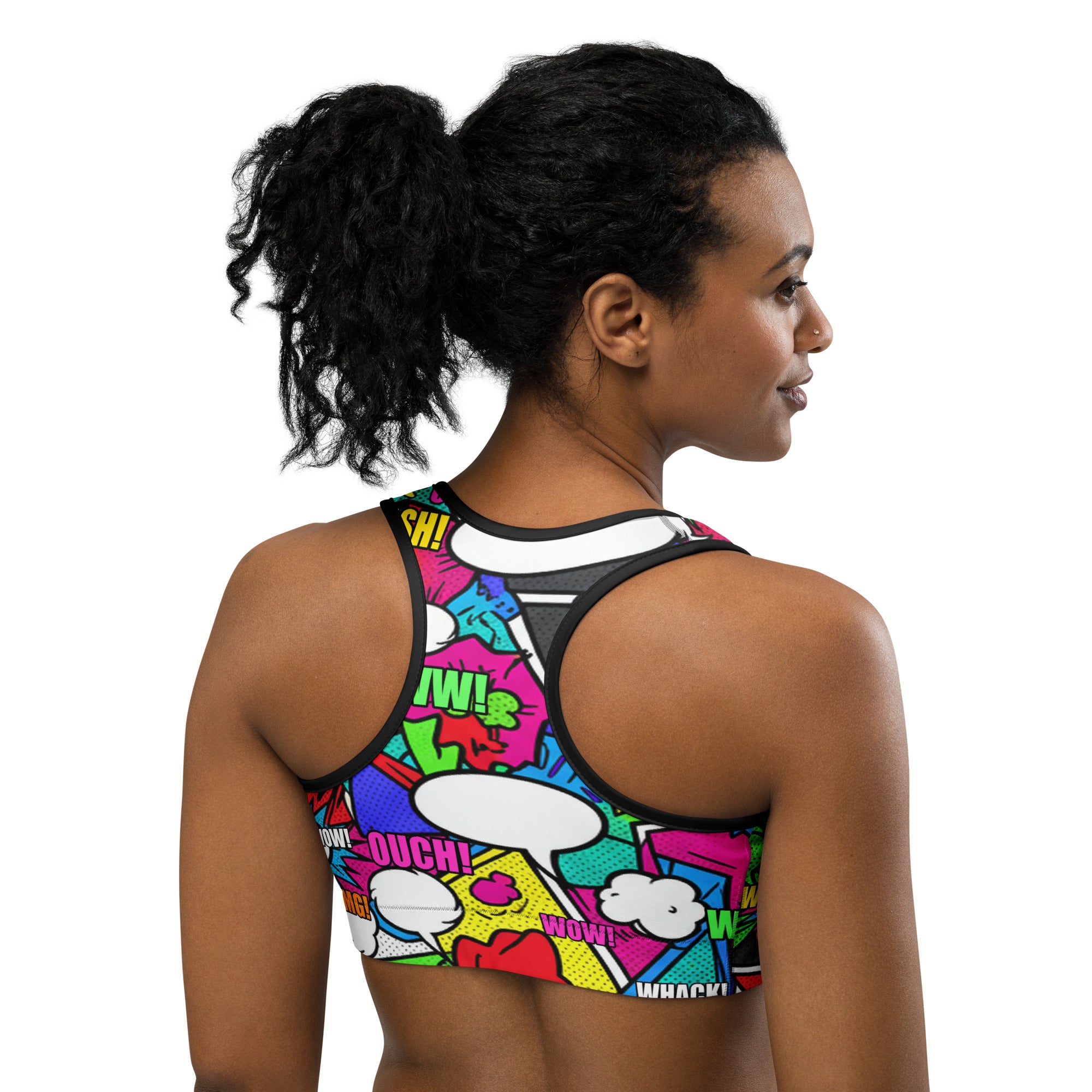 Comic Strip Zombie Apocalypse Sports Bra | GearBunch