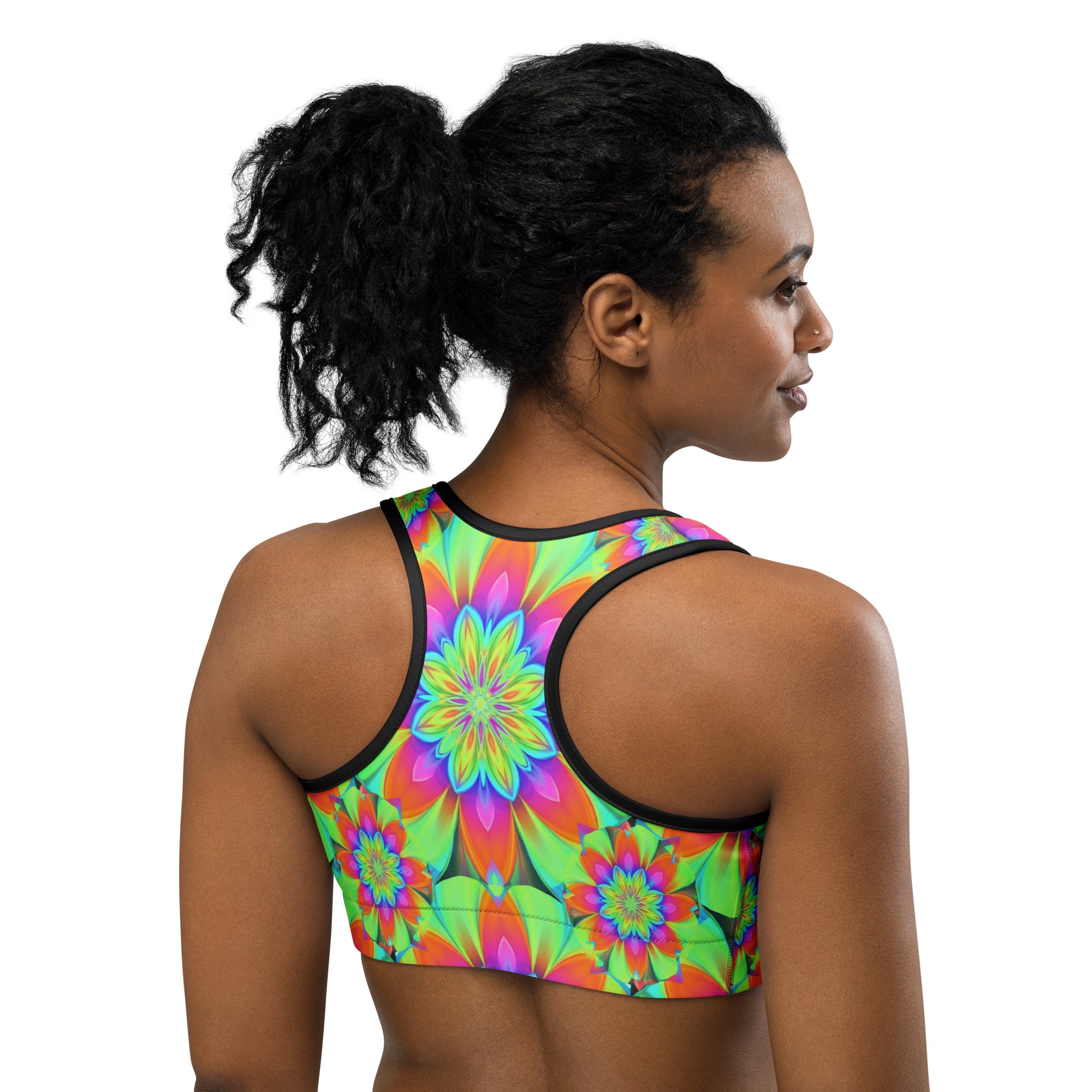 Psychedelic Acid Trip Sports Bra | GearBunch
