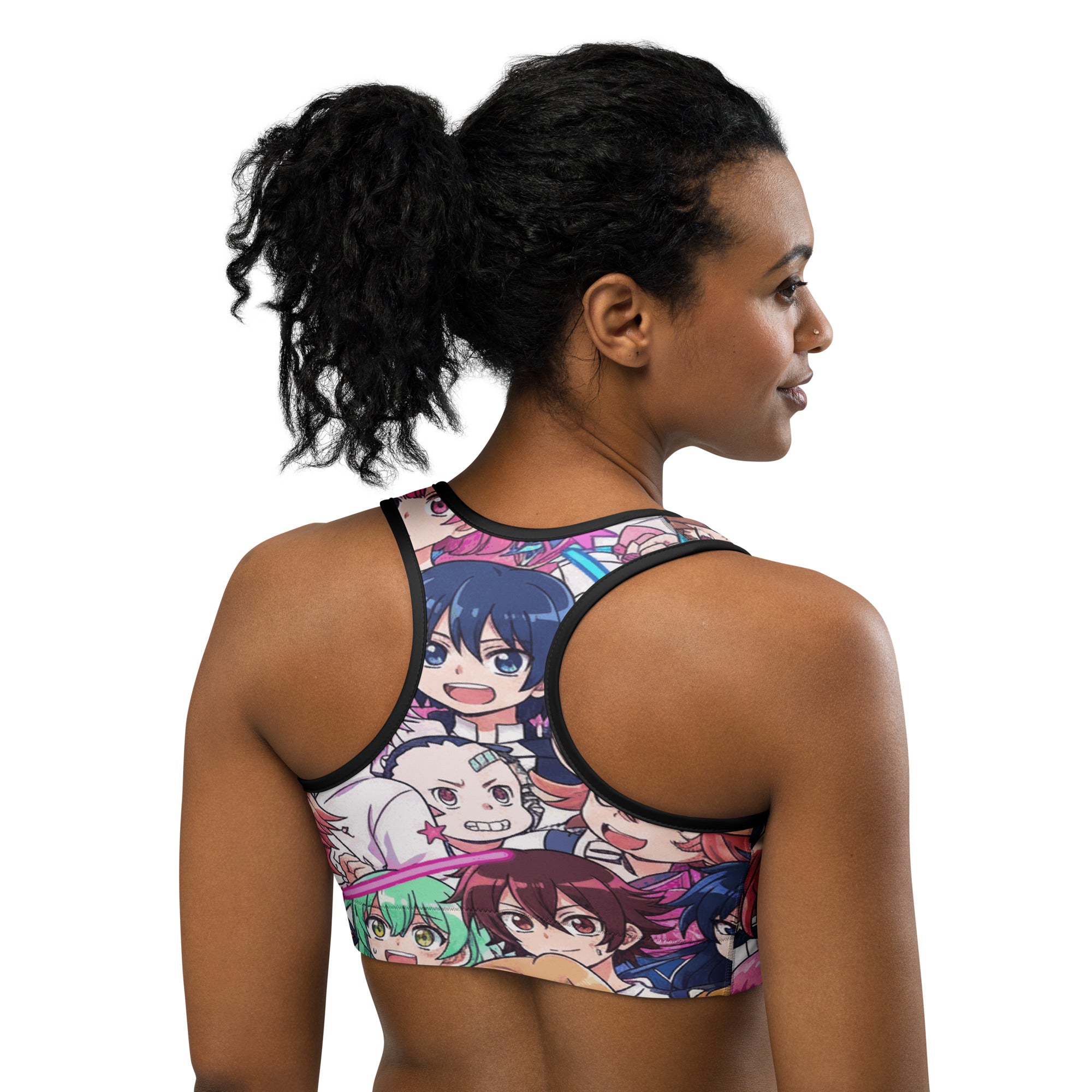Anime Collage Sakura School Sports Bra | GearBunch