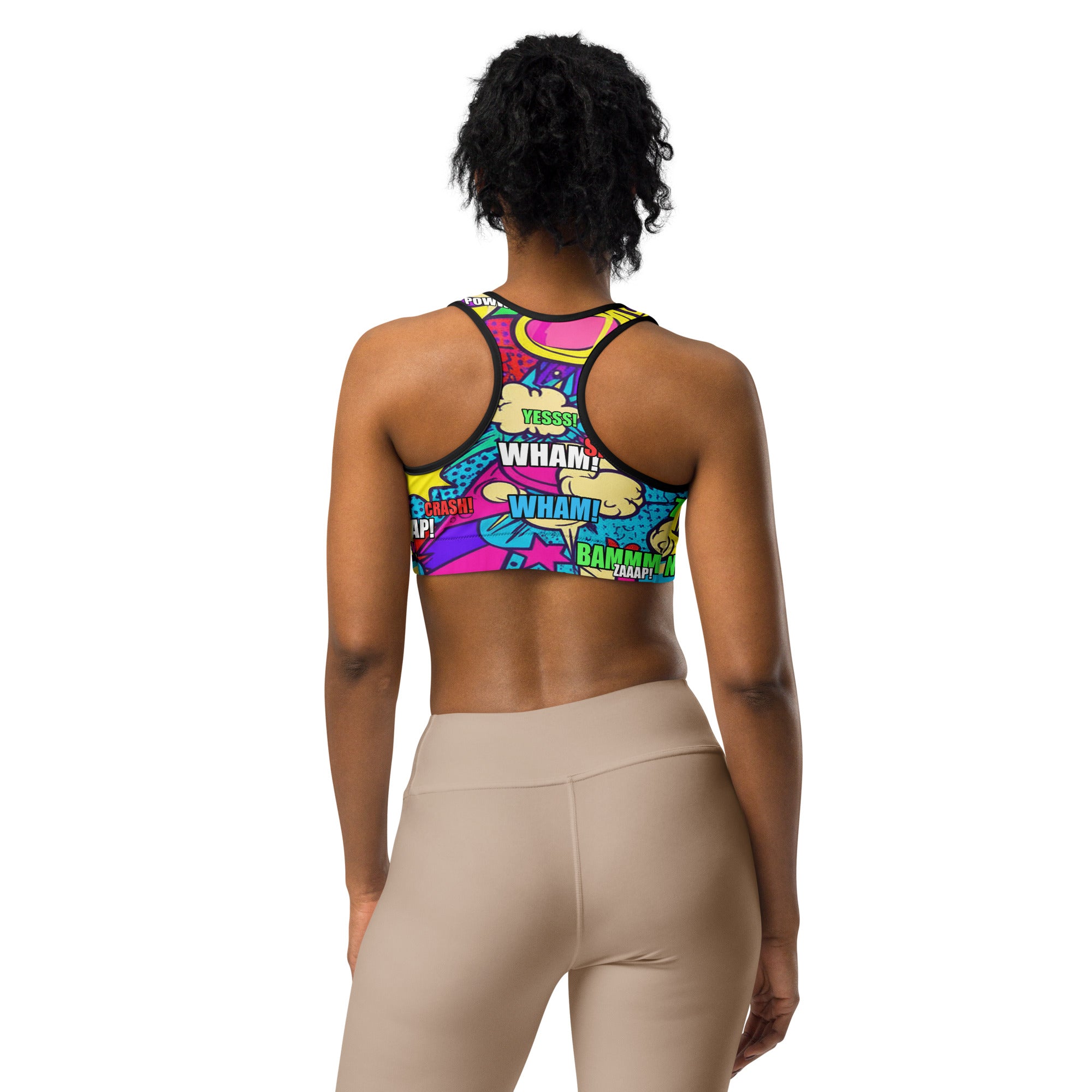 Comic Strip Pirate Adventure Sports Bra | GearBunch