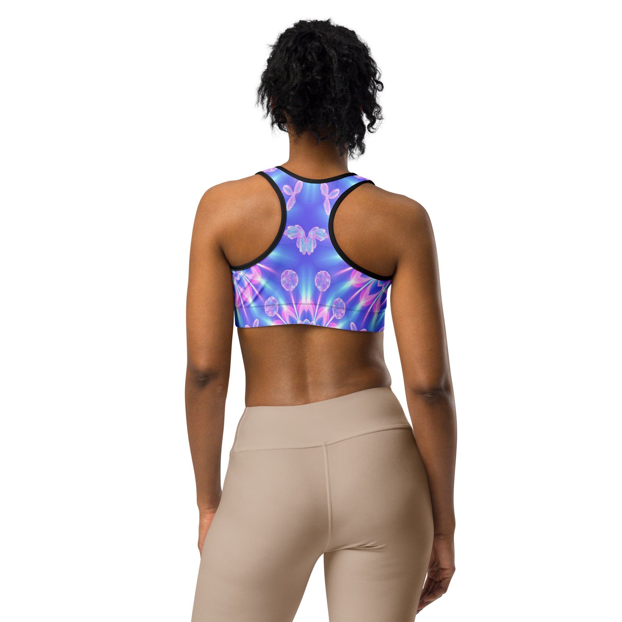 Psychedelic Fairy Ring Sports Bra | GearBunch