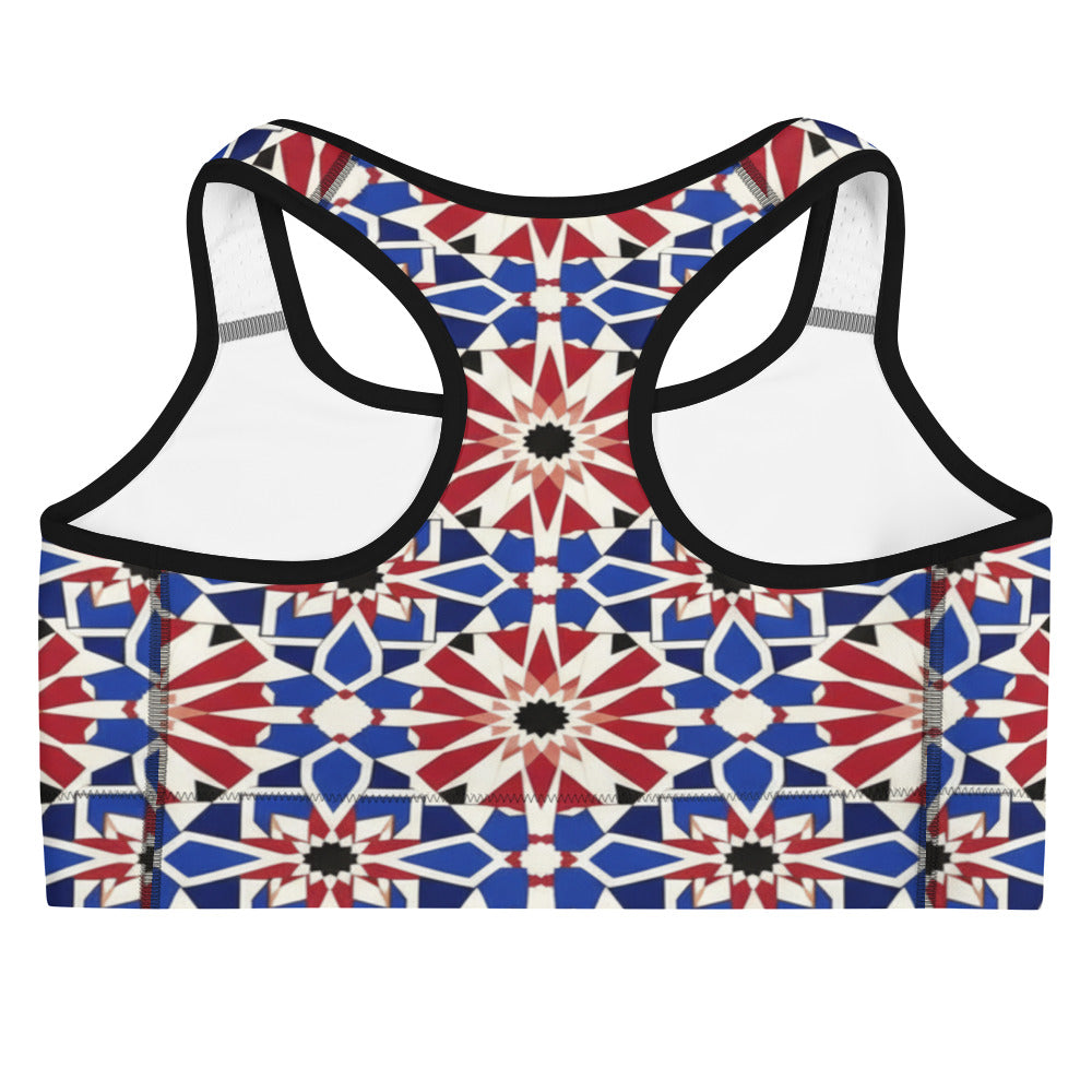 Zellige Sapphire Ruby Sports Bra | GearBunch
