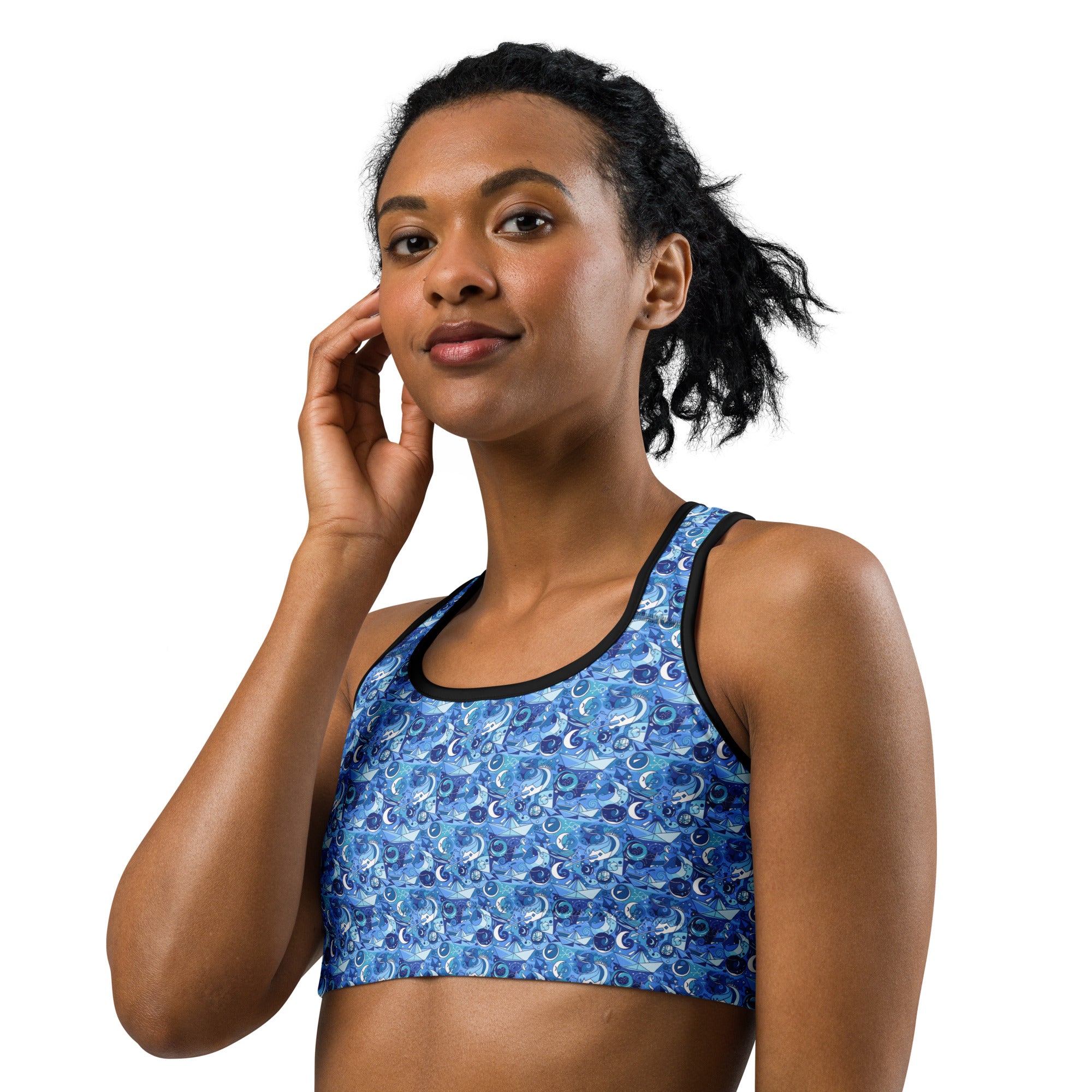 Illusionary Boat Ride Sports Bra | GearBunch