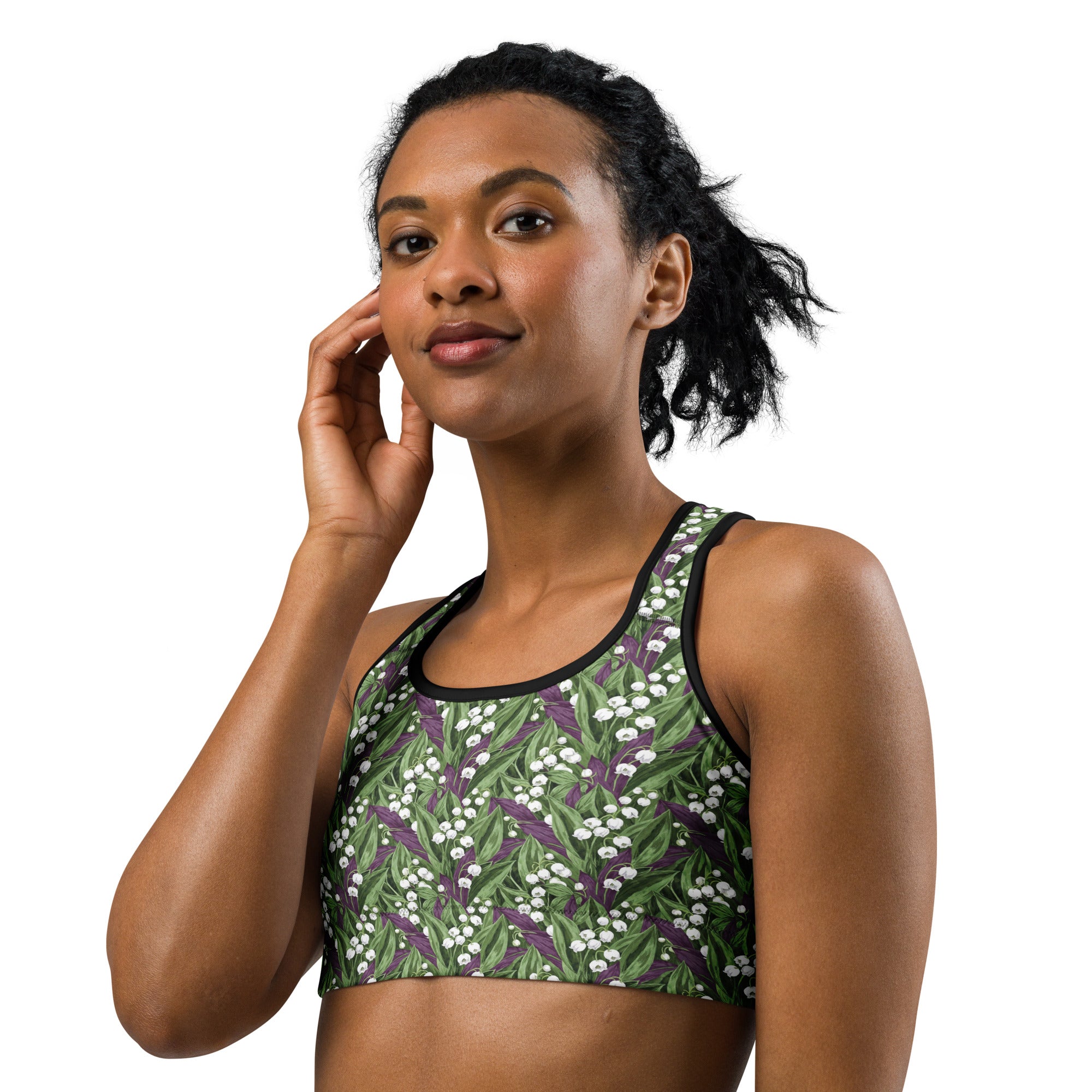Lily of the Valley Sports Bra | GearBunch