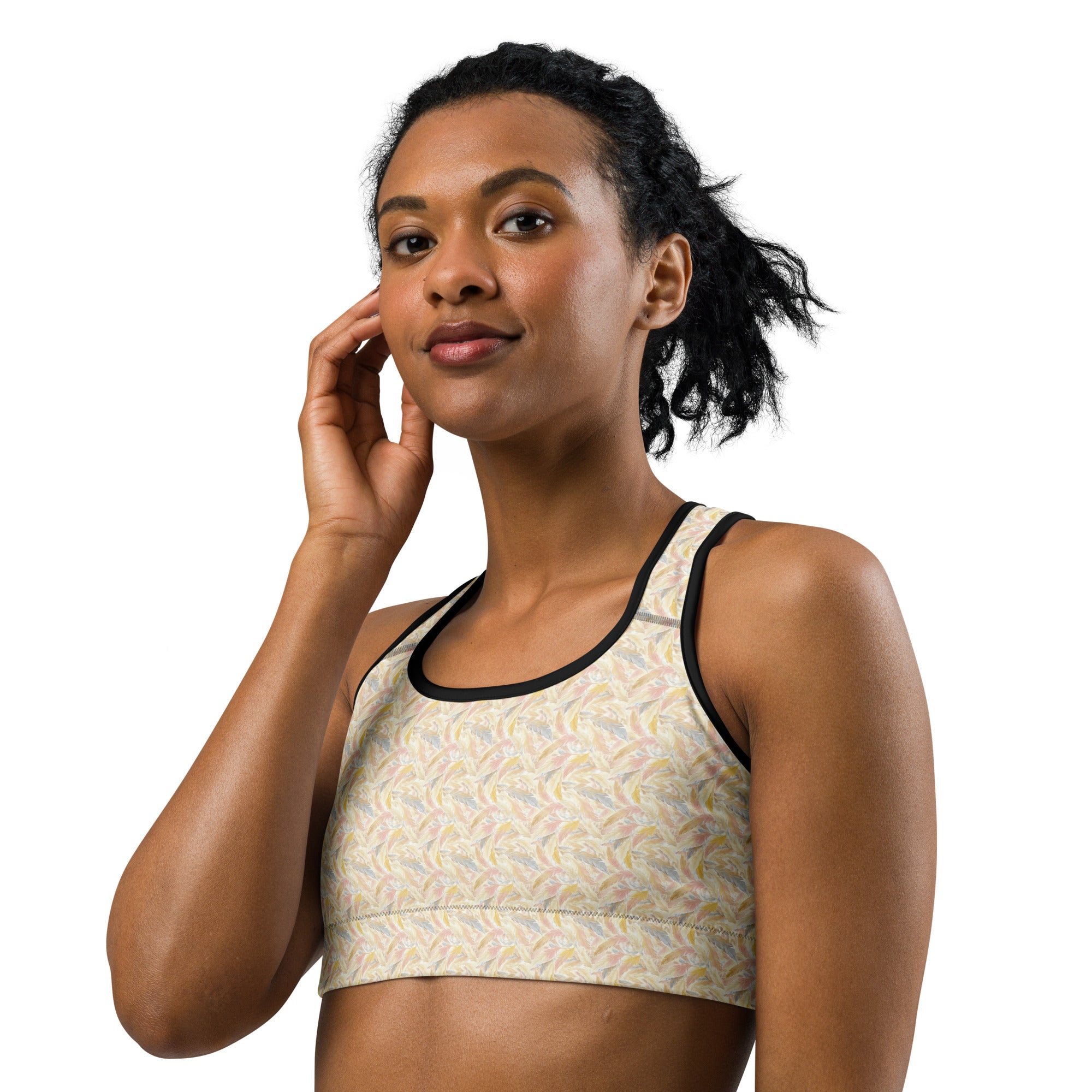 Angel Feathers Sports Bra | GearBunch