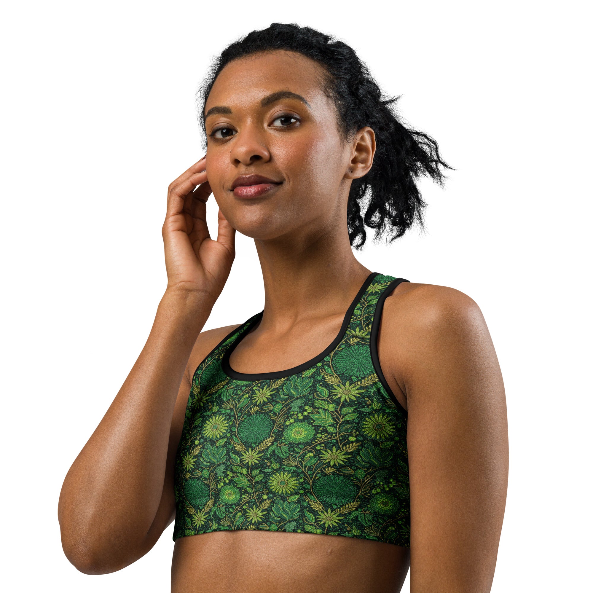Emerald Jungle Sports Bra | GearBunch