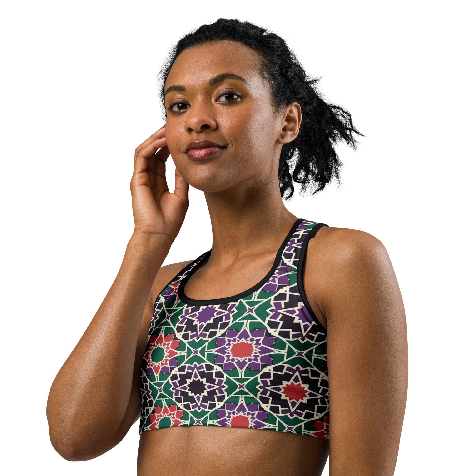 Zellige Forest Berry Sports Bra | GearBunch