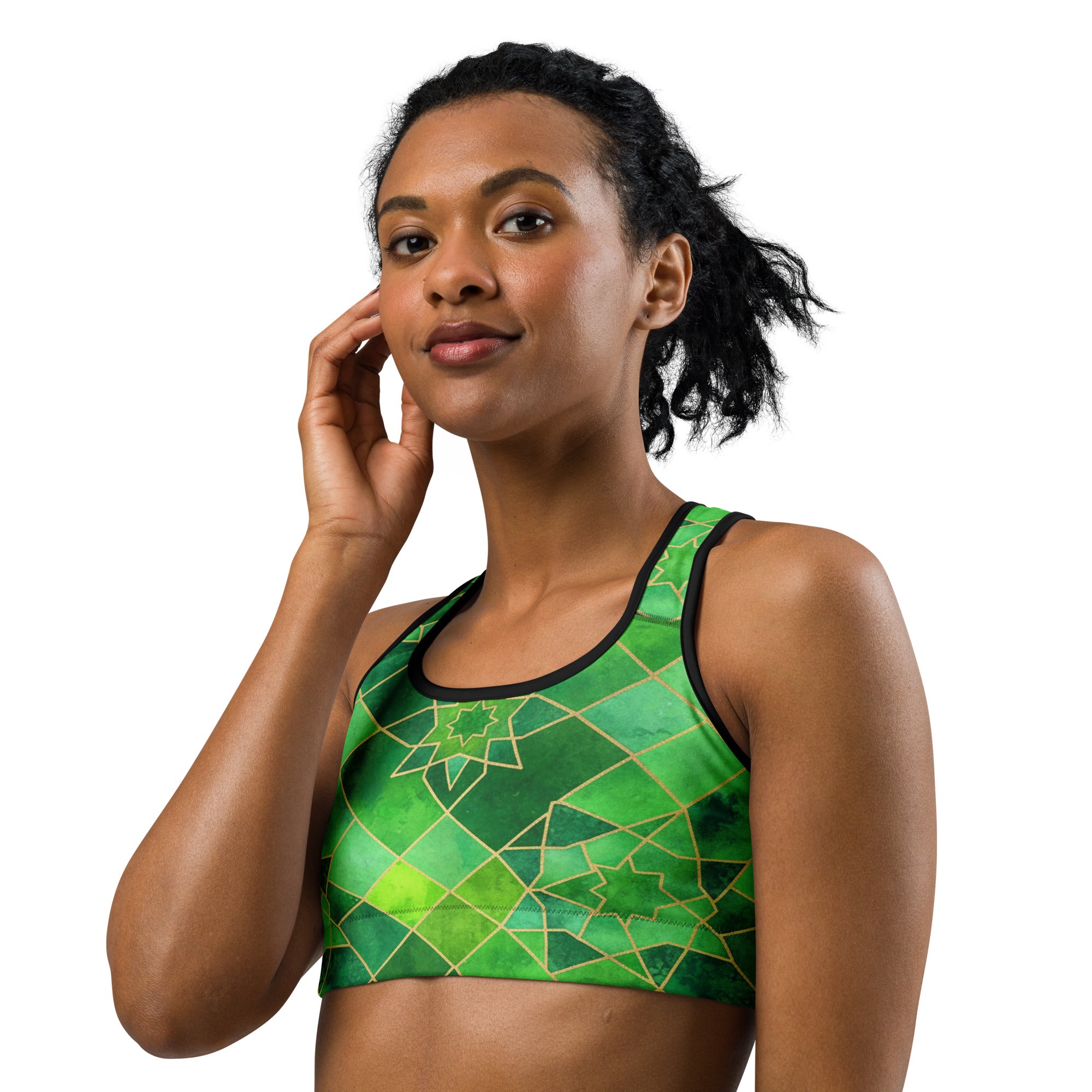 Emerald Jewel Sports Bra | GearBunch