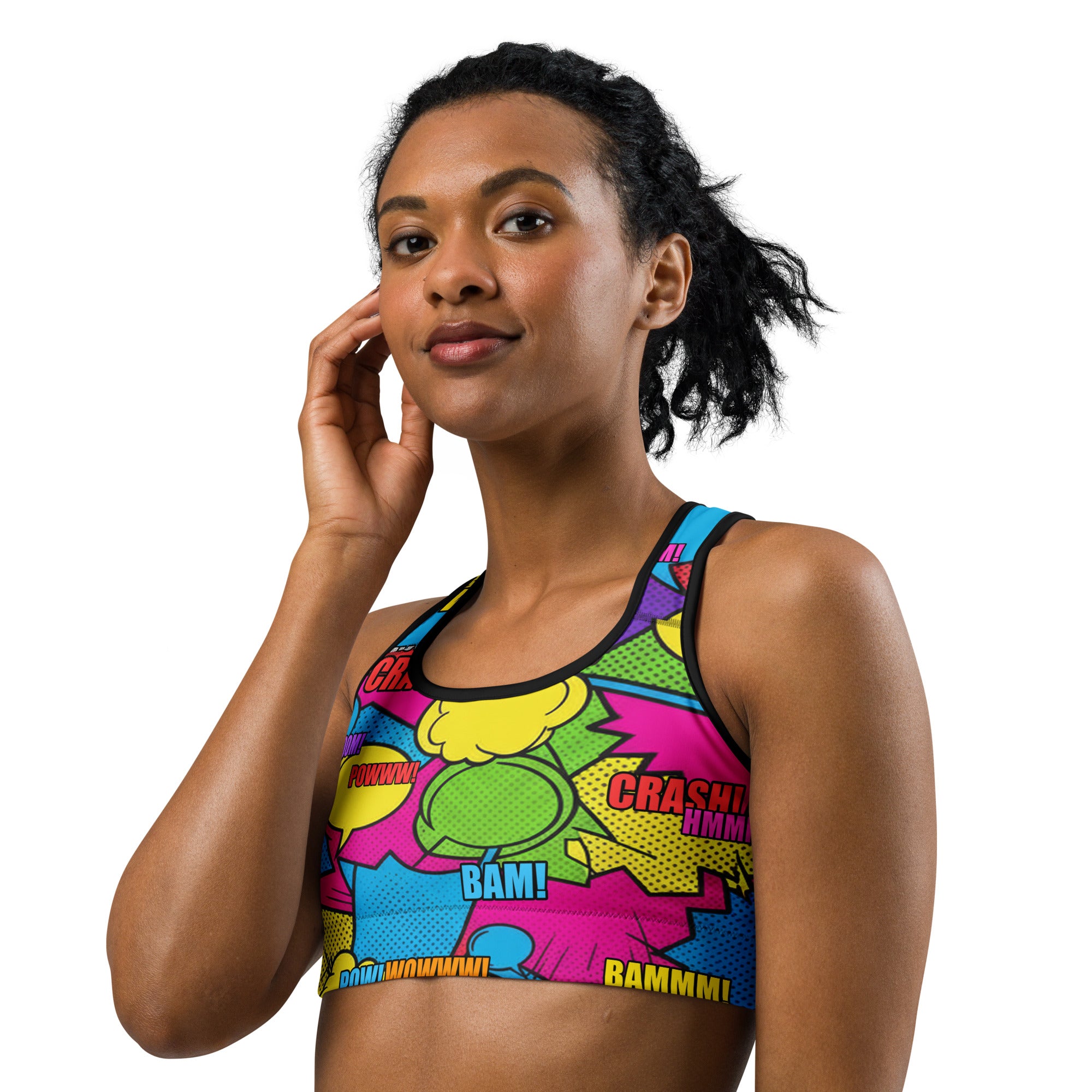 Comic Strip Retro Sunday Sports Bra | GearBunch