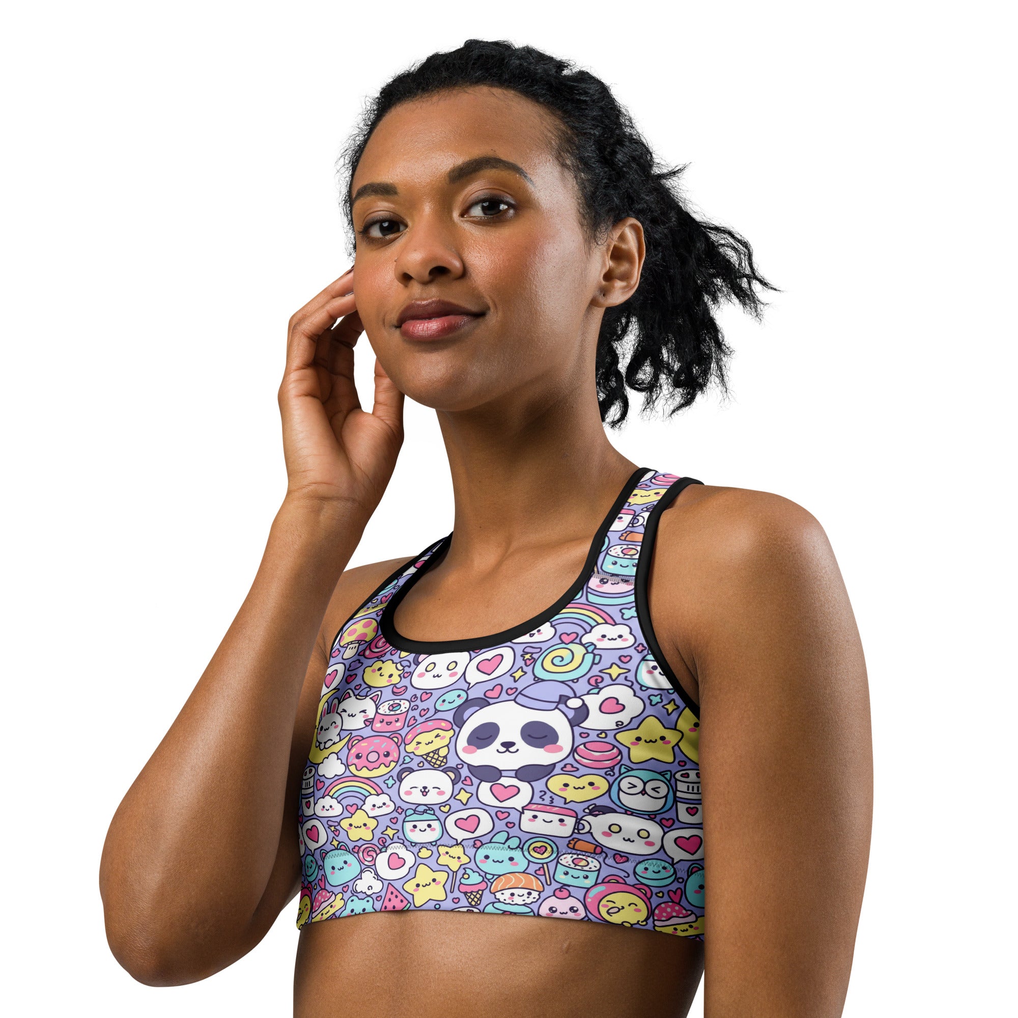 Kawaii Sleepy Time Sports Bra | GearBunch