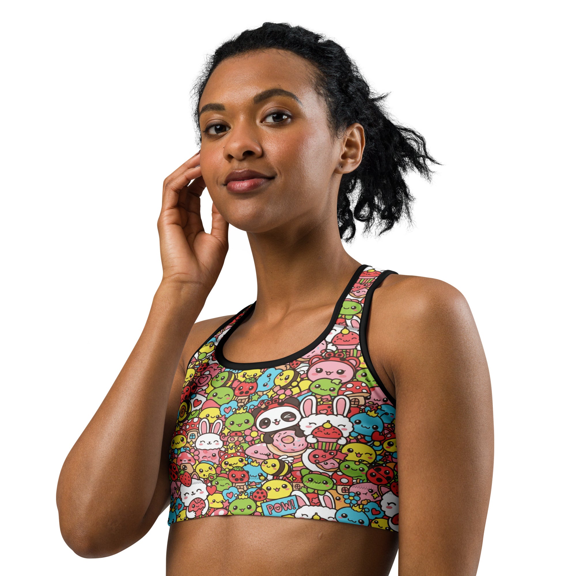 Kawaii Garden Bugs Sports Bra | GearBunch