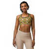 Women's Virgo Harvest Botanical sports bra front view