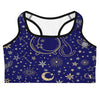 Women's constellation sports bra front view