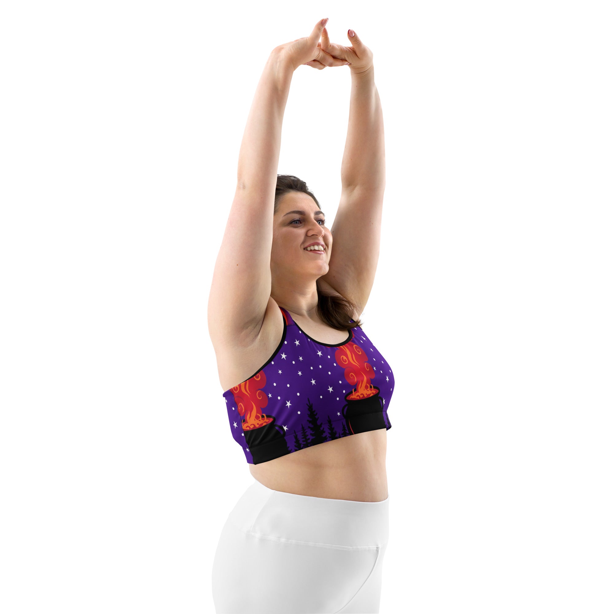 Witching Hour Cauldron Sports Bra | GearBunch