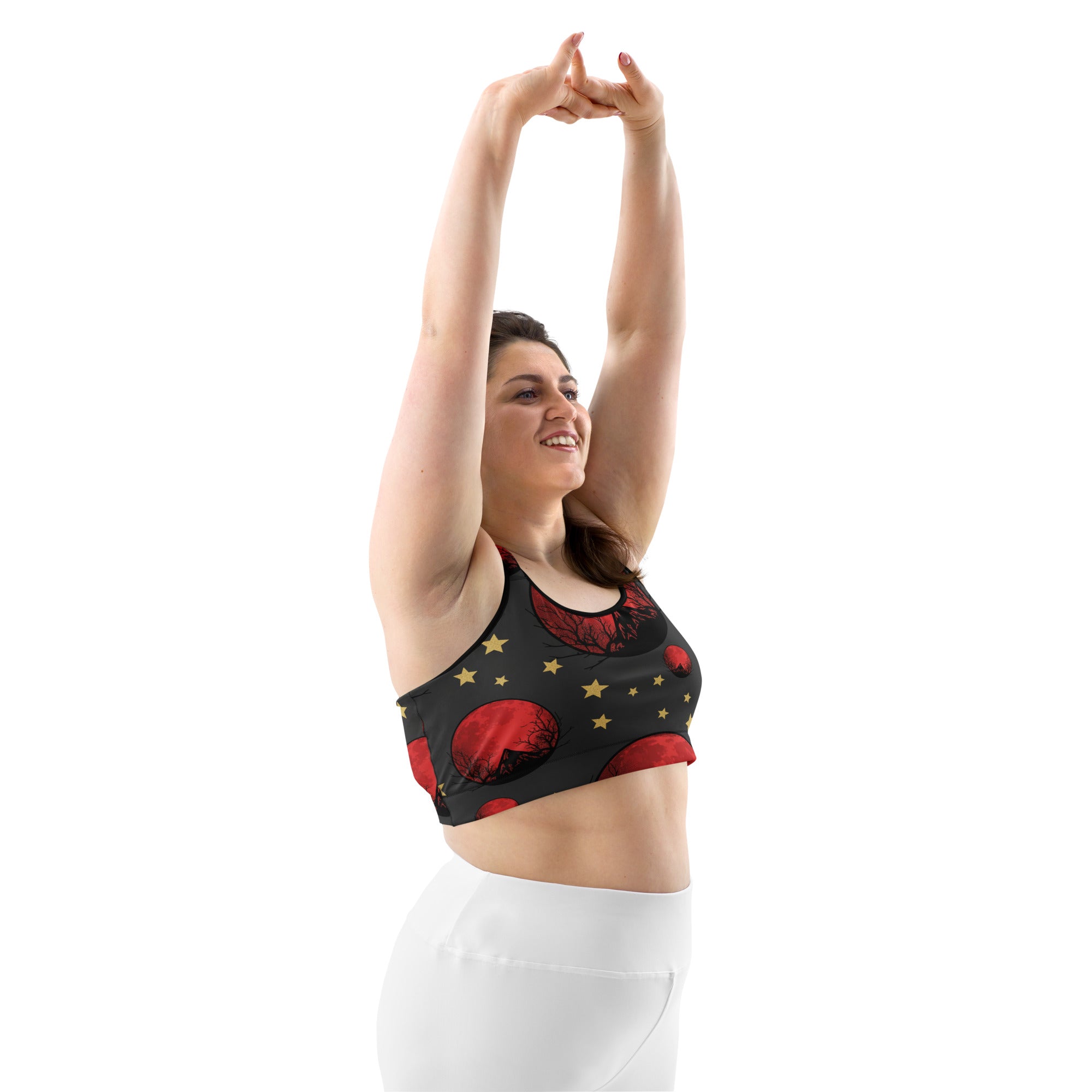 Samhain Blood Moon Sports Bra | GearBunch