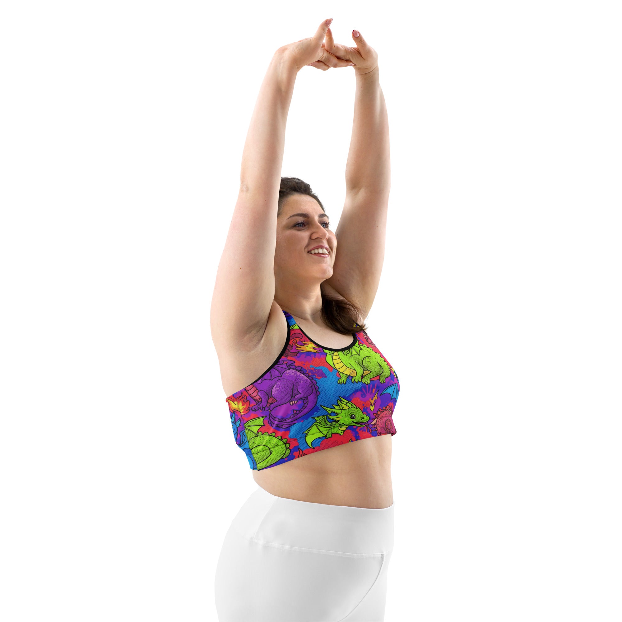 Vibrant Dragon Fantasy Sports Bra | GearBunch