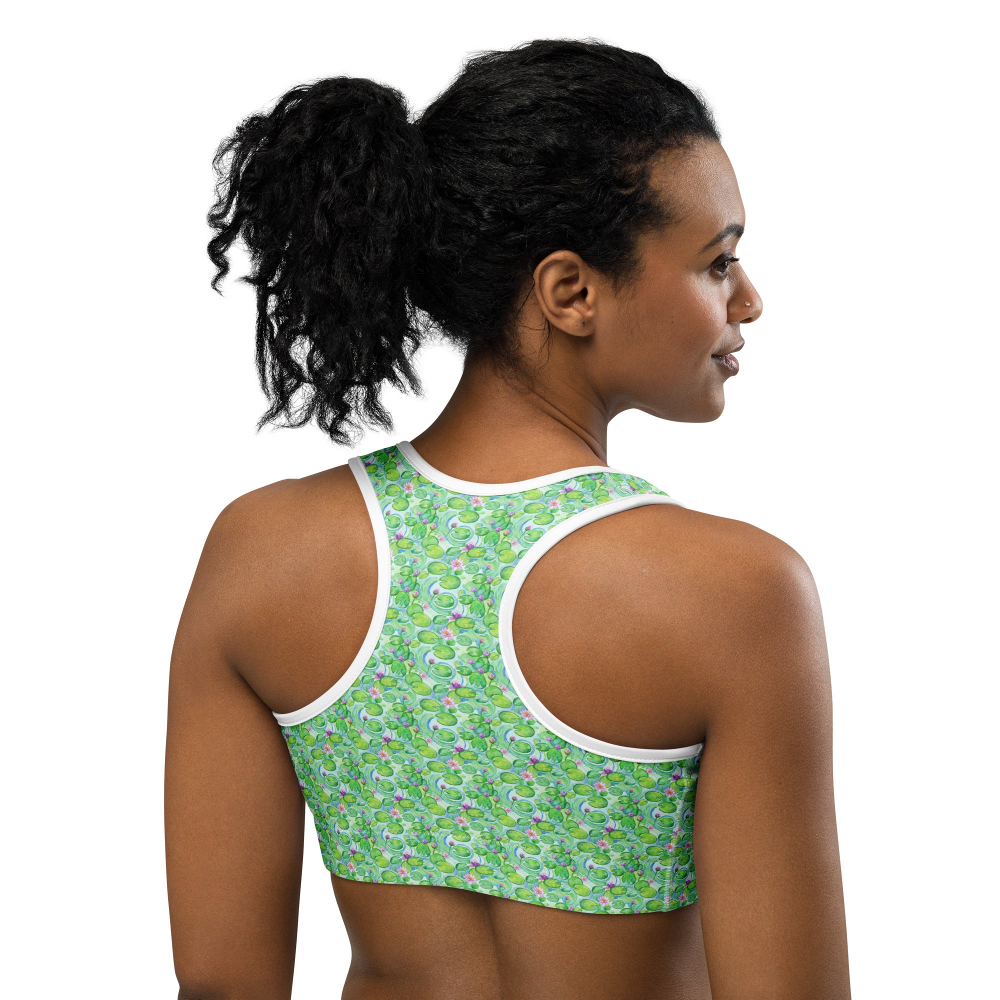 Claude Monet Water Lilies Sports Bra | GearBunch
