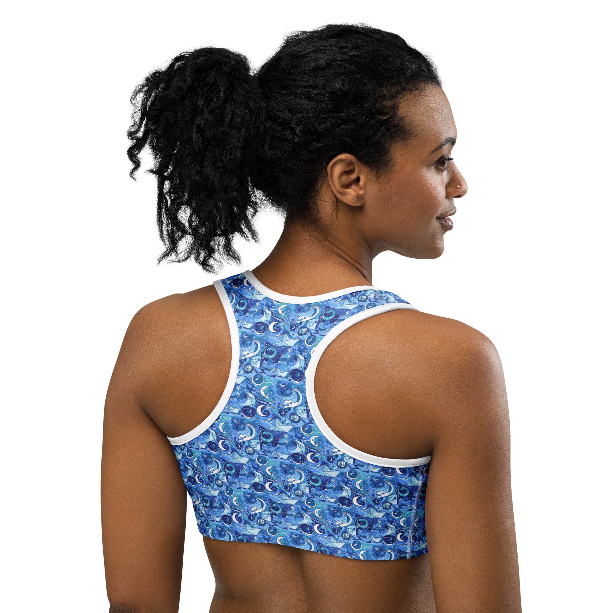 Illusionary Boat Ride Sports Bra | GearBunch