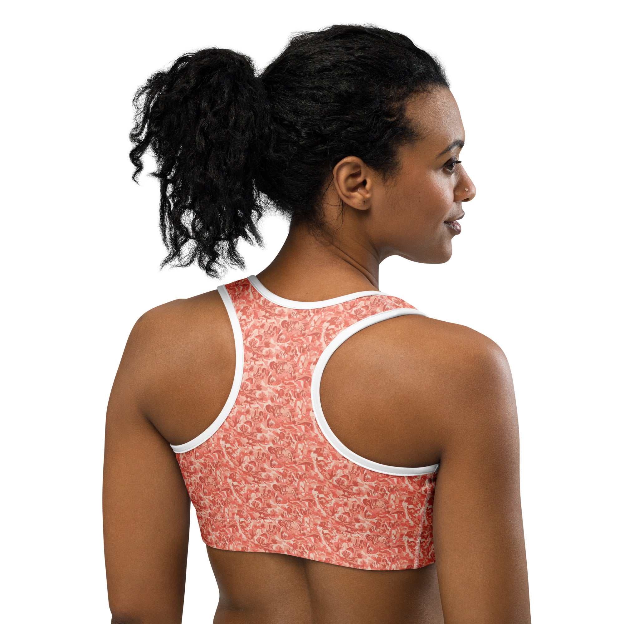 Distorted Cowboy Landscape Sports Bra | GearBunch