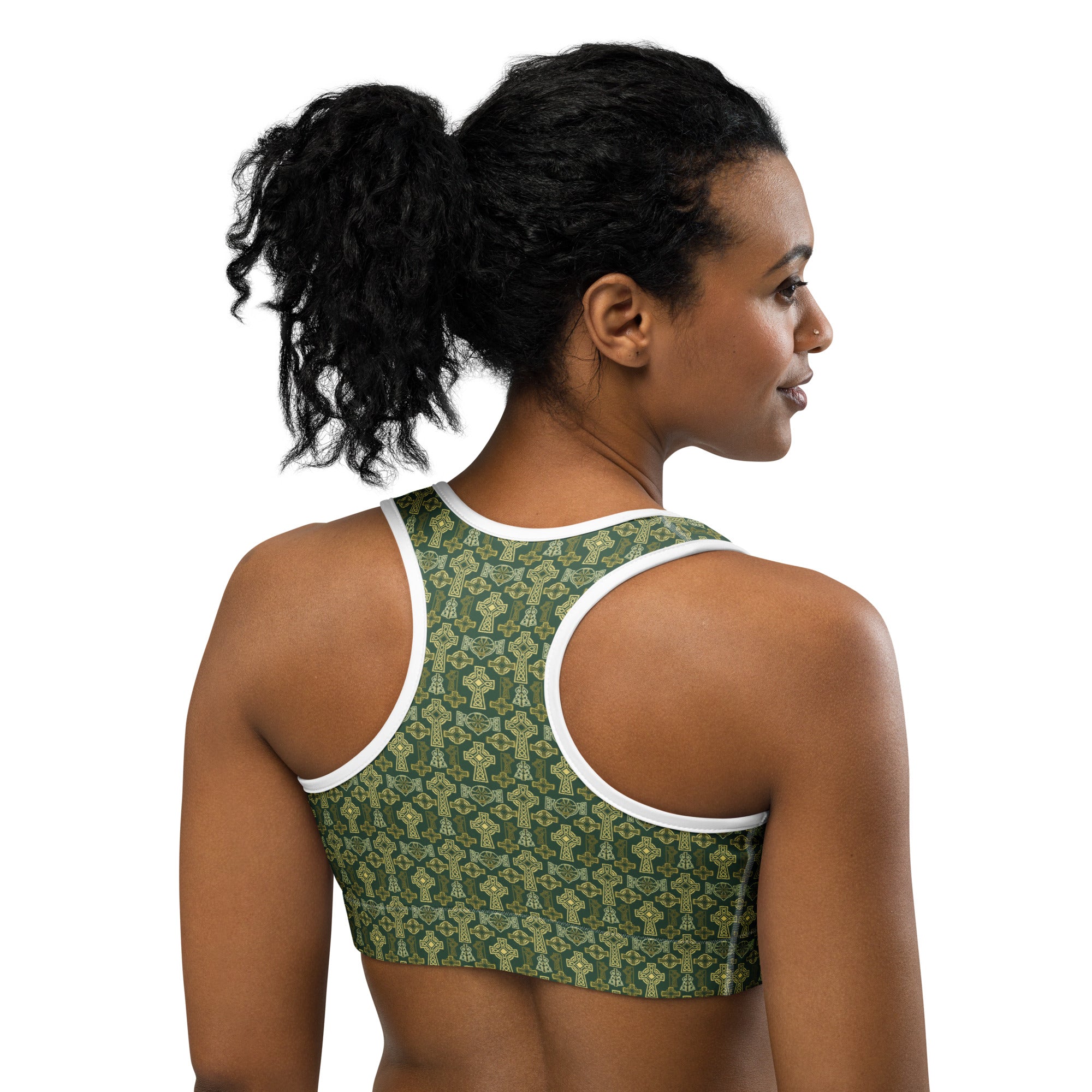 Celtic Cross Knotwork Sports Bra | GearBunch