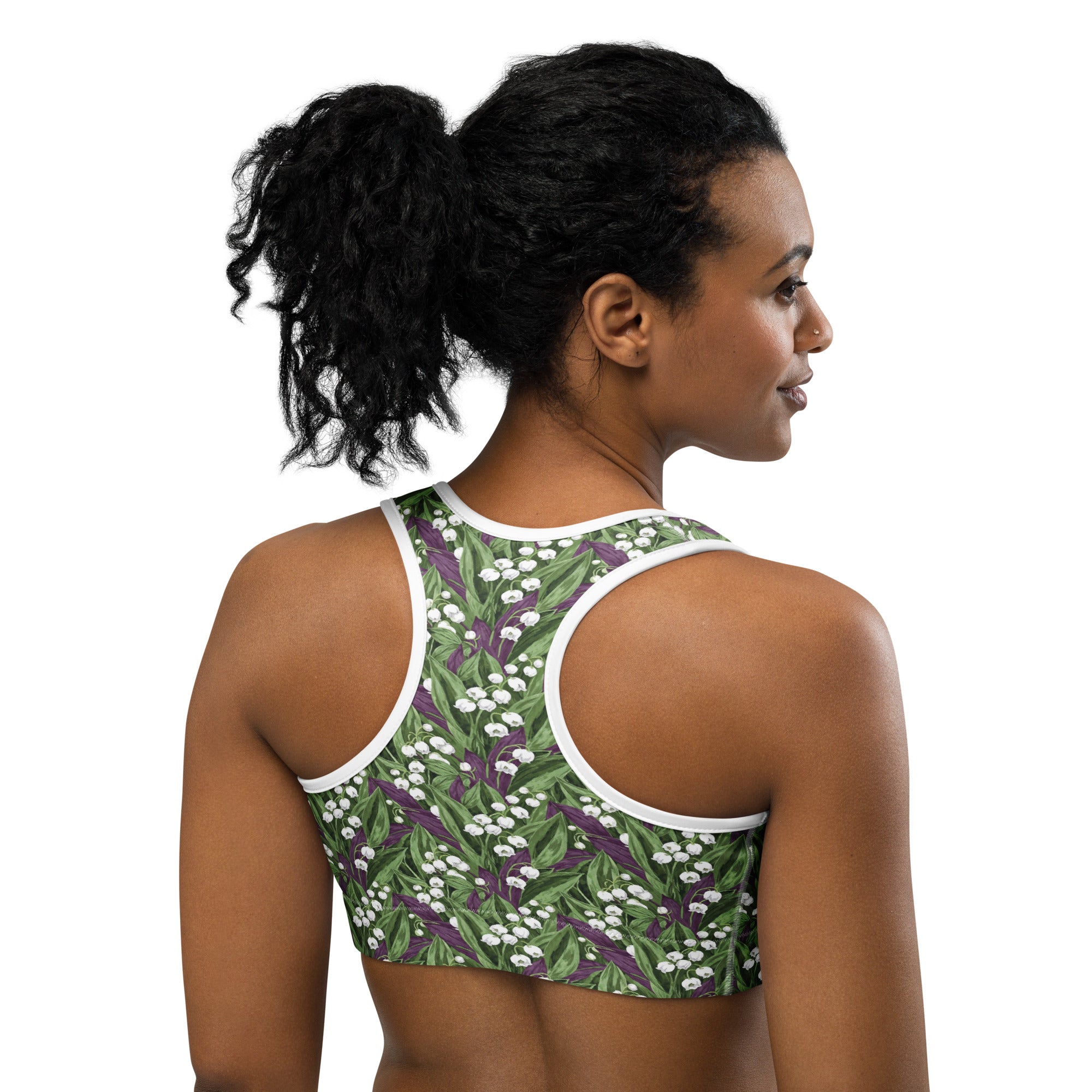 Lily of the Valley Sports Bra | GearBunch