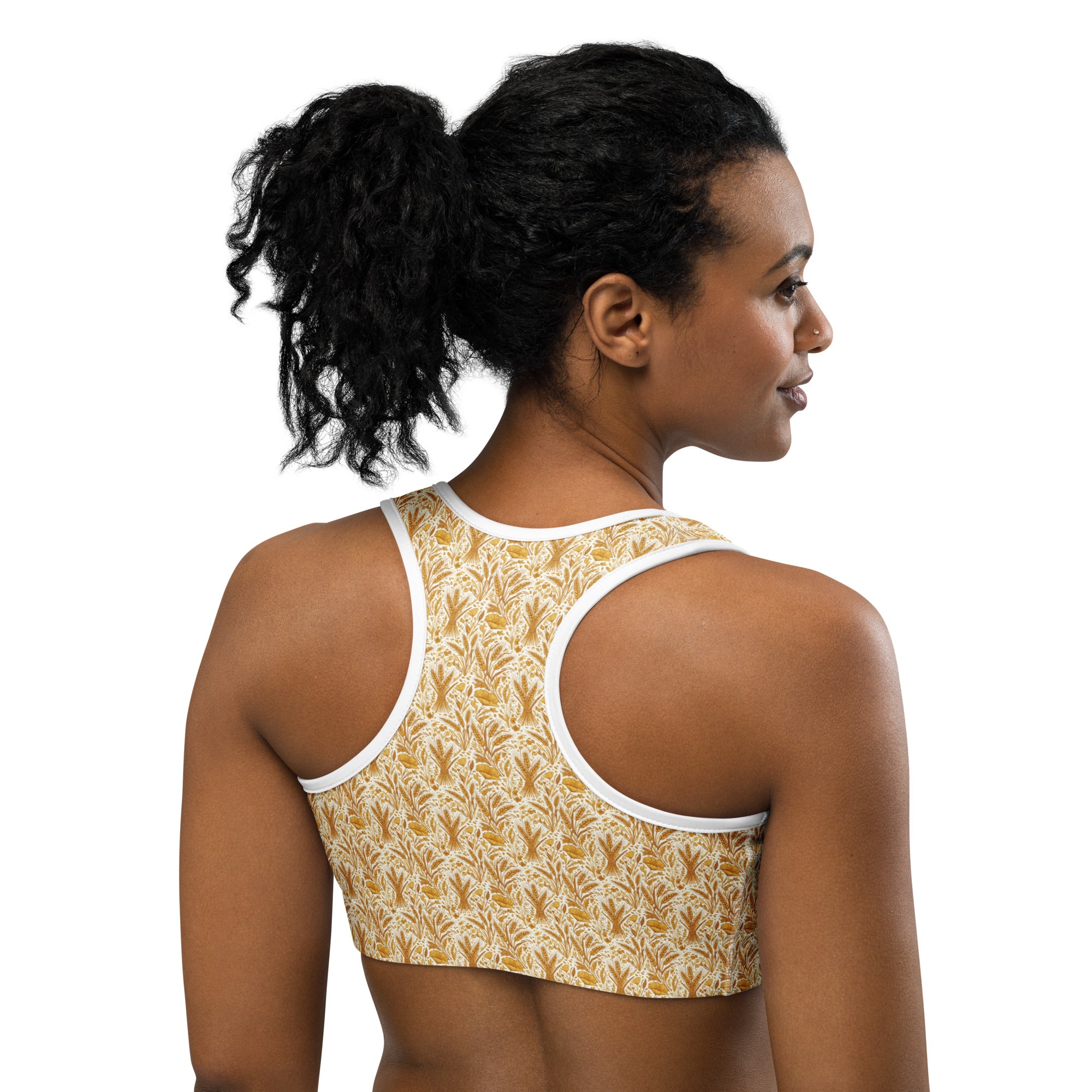 Wheat Field Harvest Sports Bra | GearBunch
