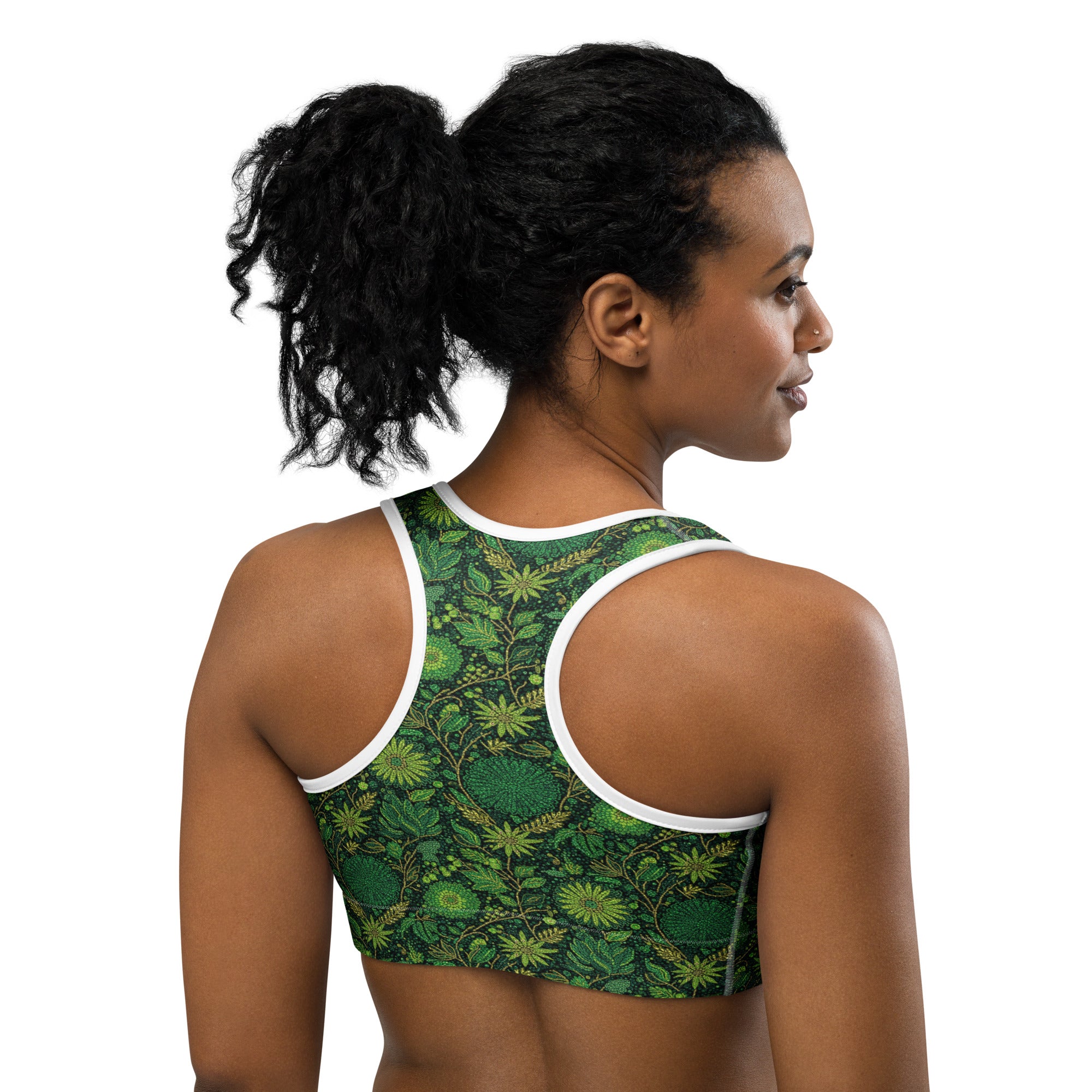 Emerald Jungle Sports Bra | GearBunch