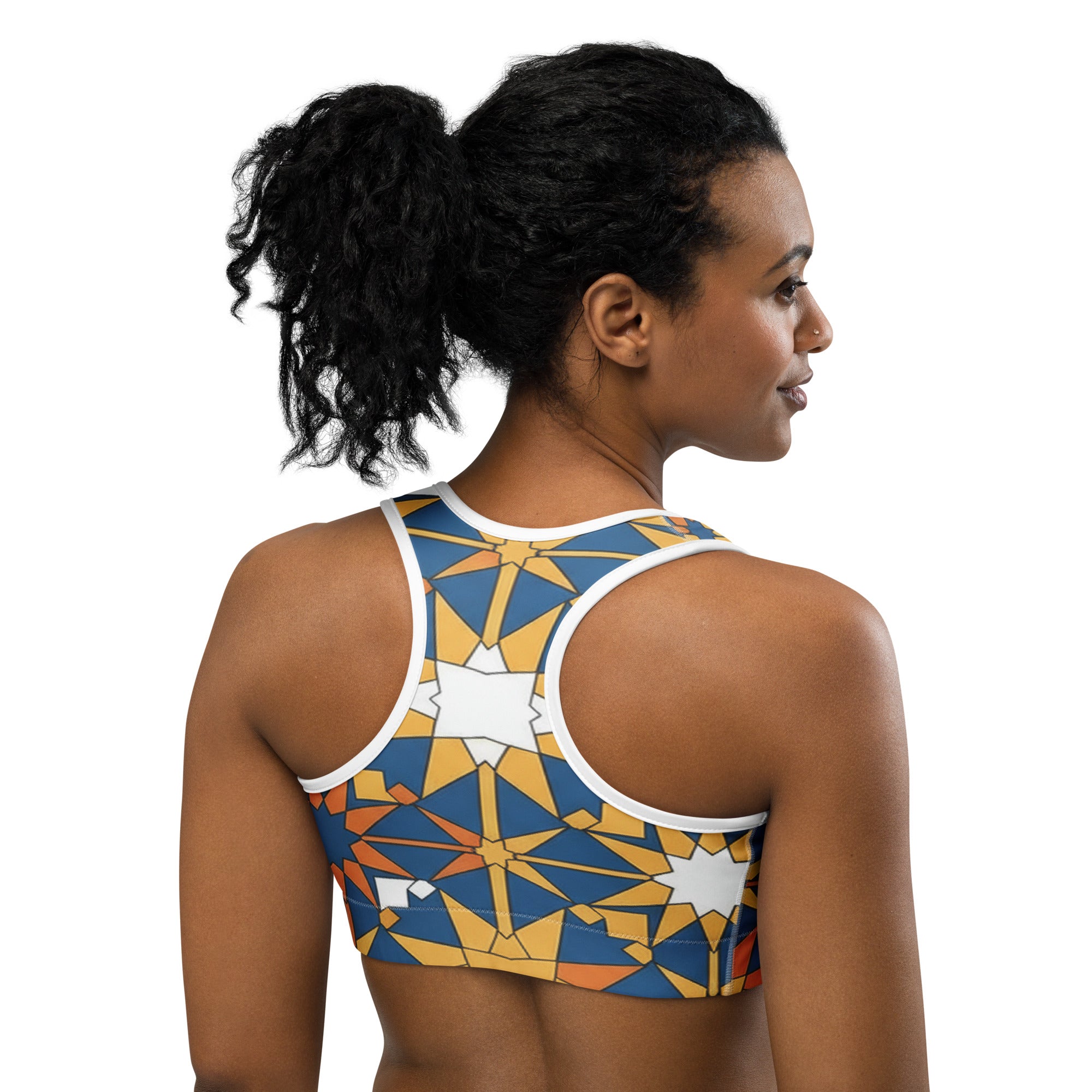 Zellige Ocean Sunset Sports Bra | GearBunch
