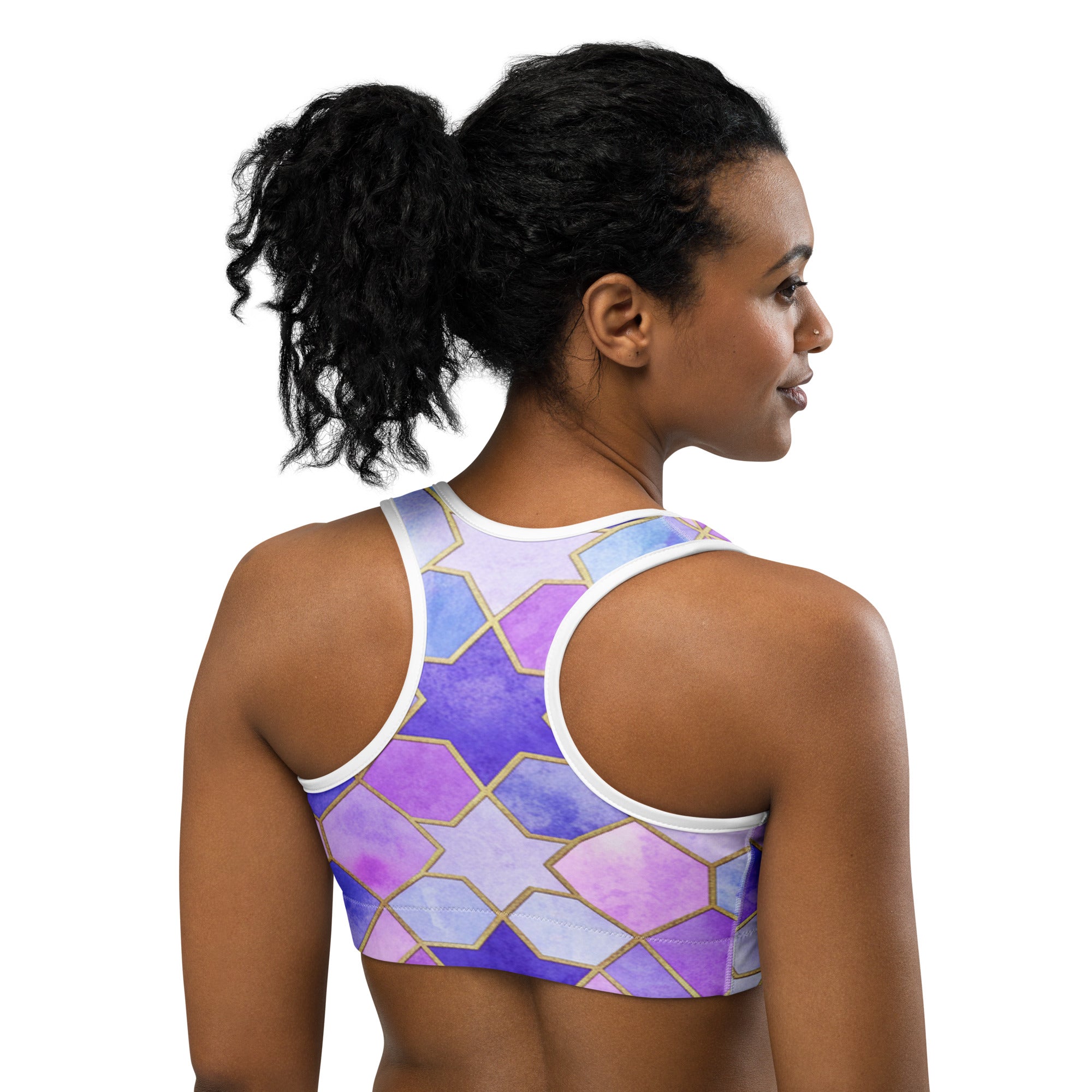 Lavender Fields Sports Bra | GearBunch