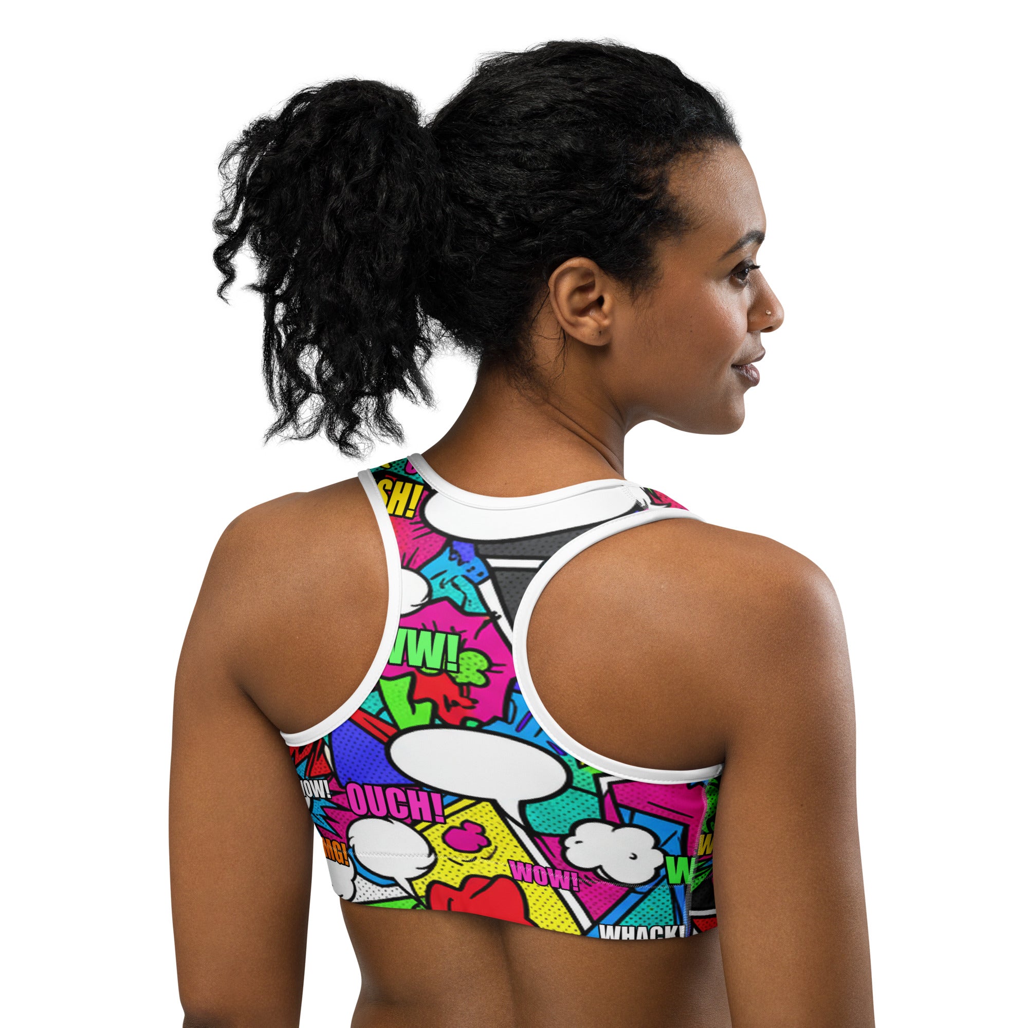 Comic Strip Zombie Apocalypse Sports Bra | GearBunch