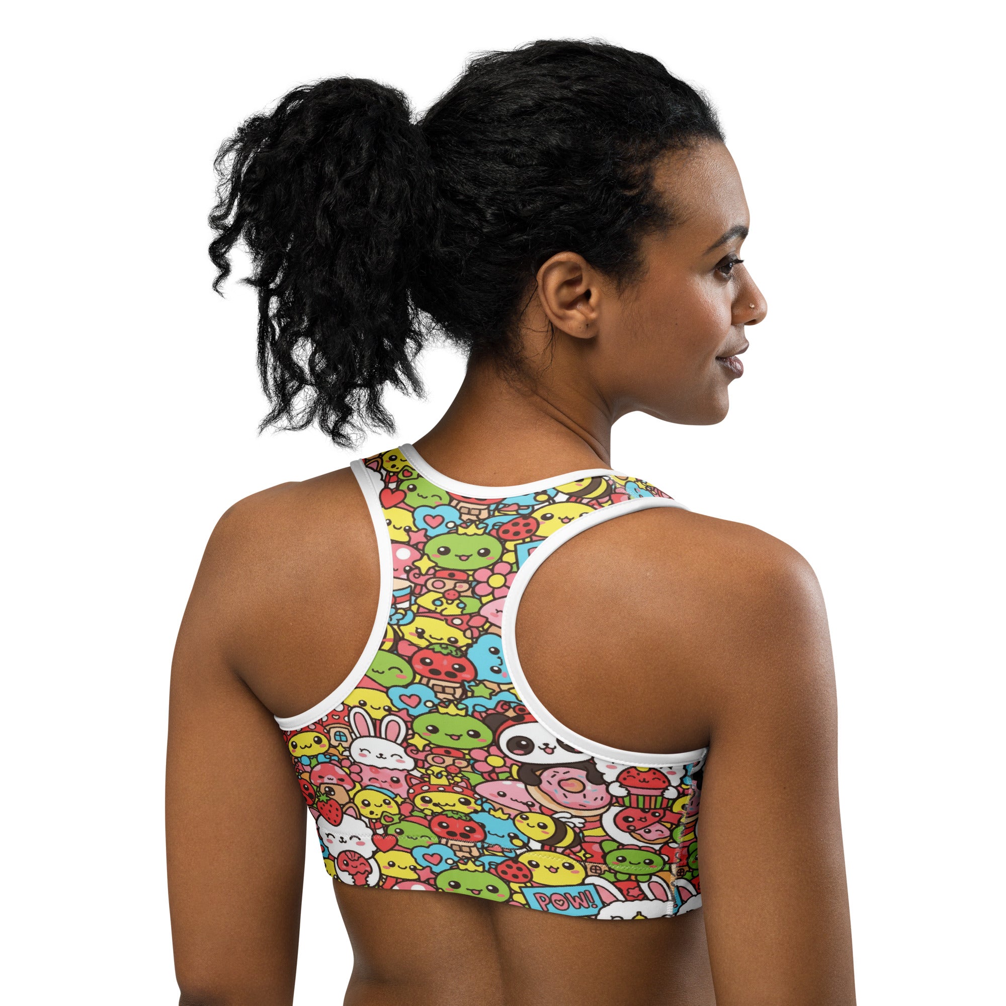 Kawaii Garden Bugs Sports Bra | GearBunch