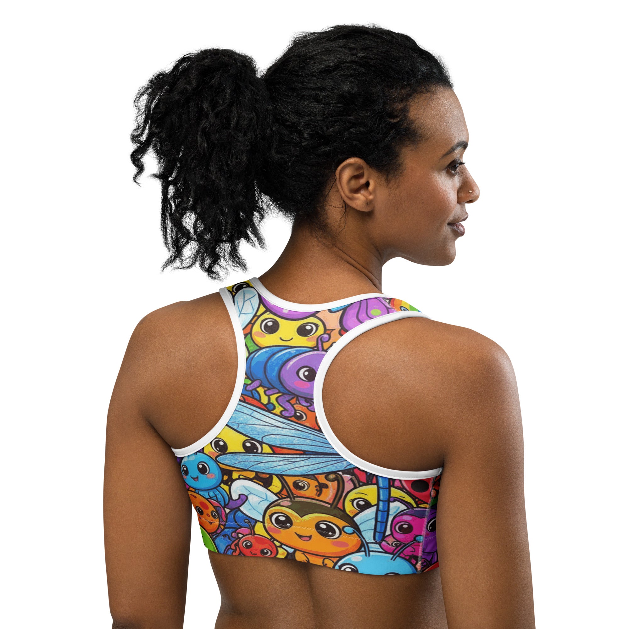 Vibrant Bug Life Sports Bra | GearBunch