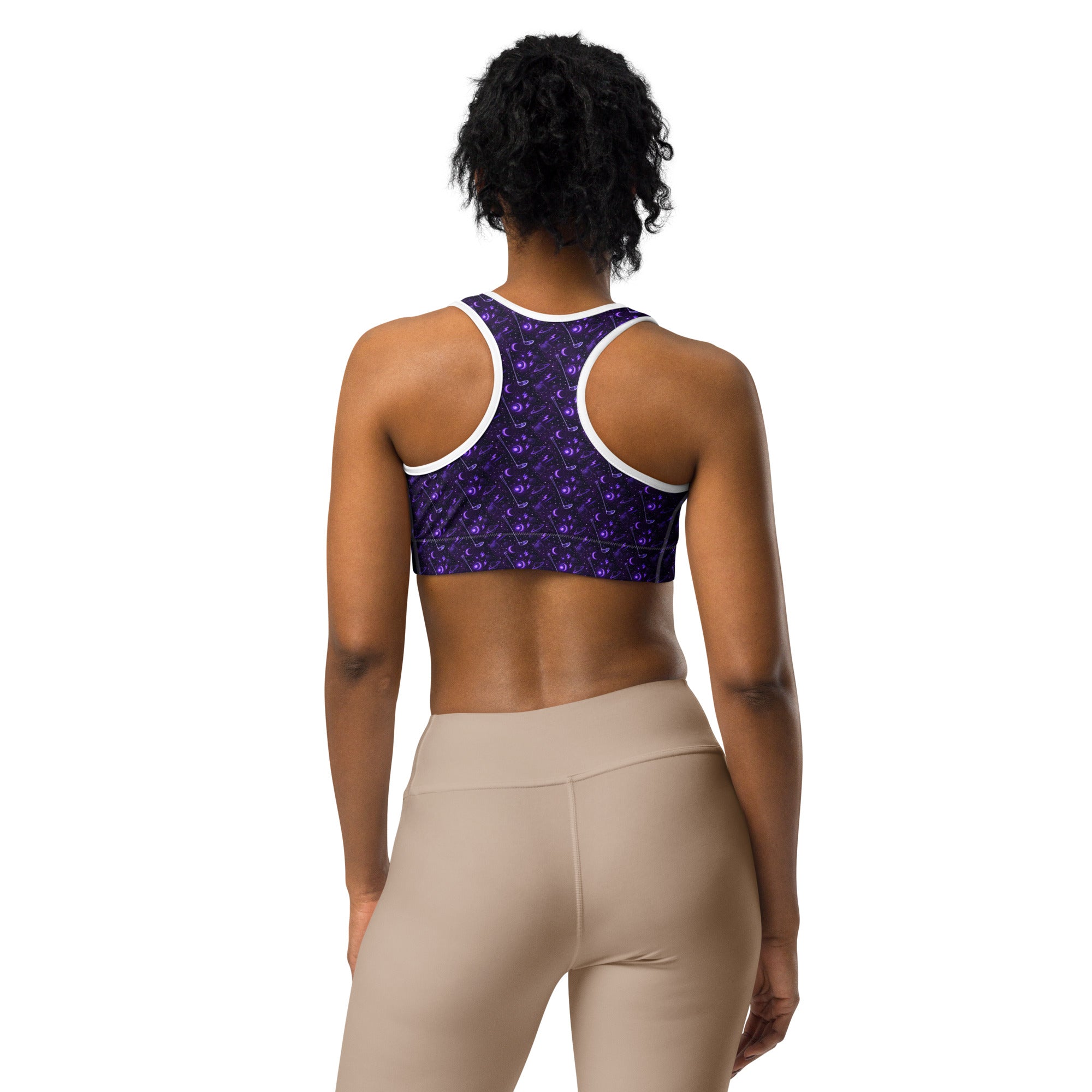 Cosmic Space Golf Sports Bra | GearBunch
