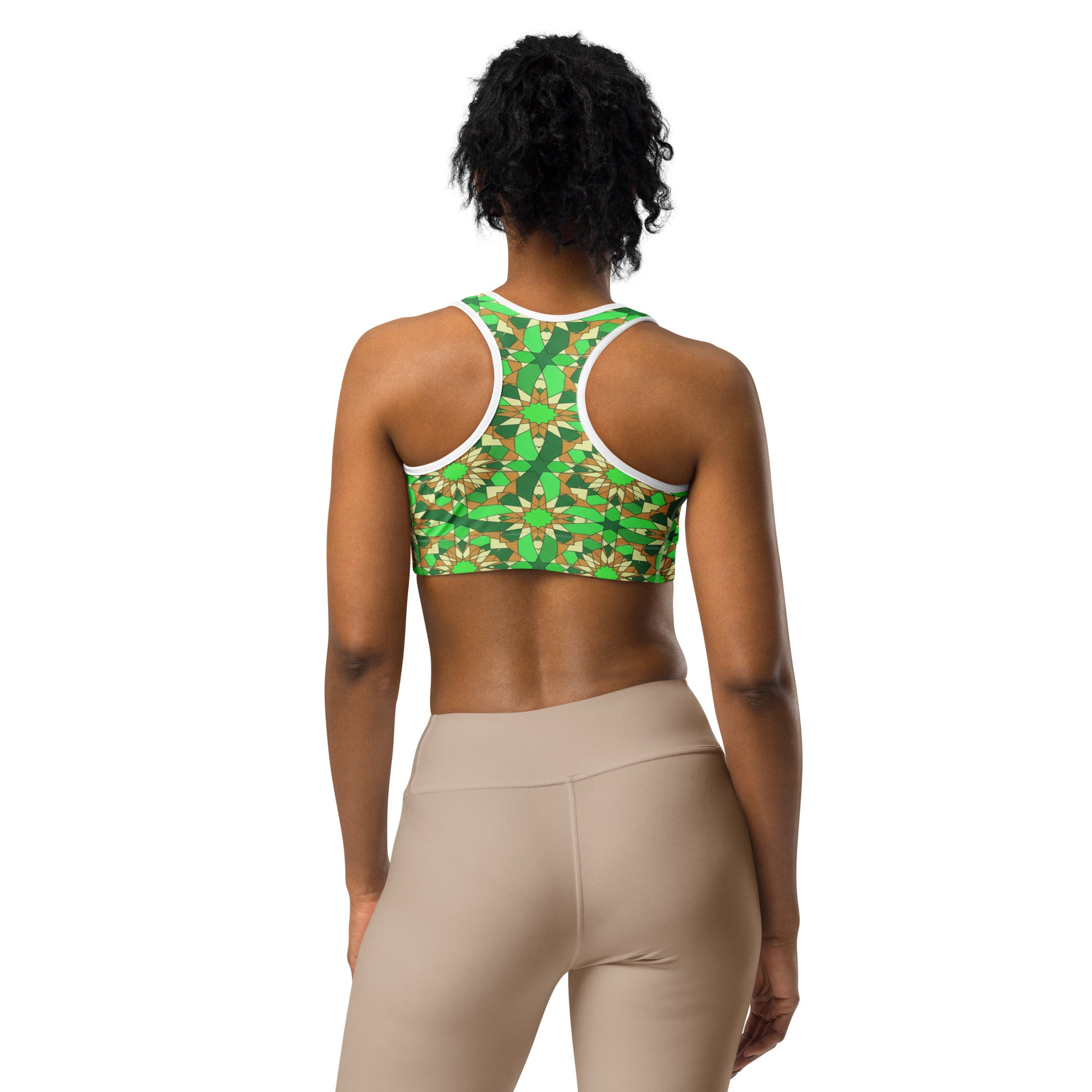 Zellige Jade Copper Sports Bra | GearBunch