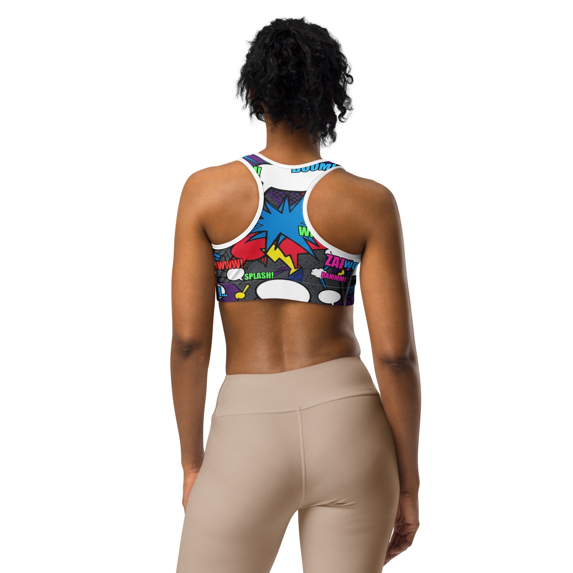 Comic Strip Dark Knight Sports Bra | GearBunch