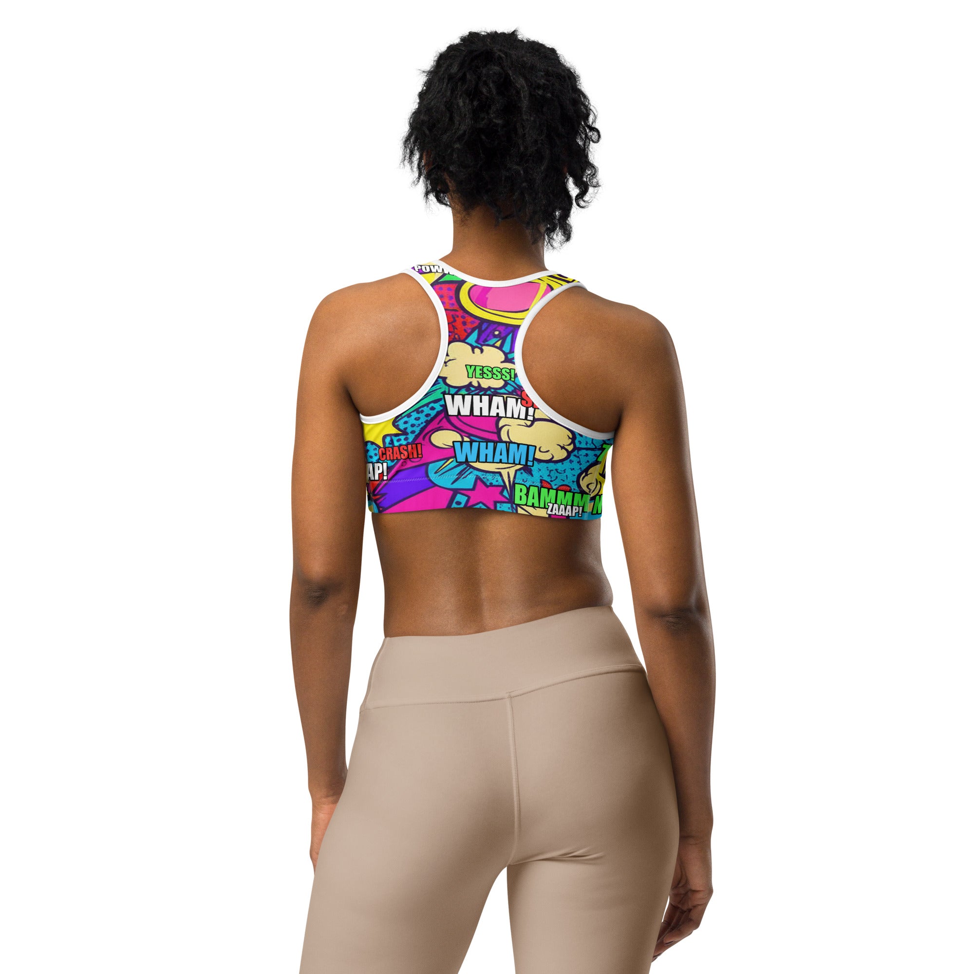 Comic Strip Pirate Adventure Sports Bra | GearBunch
