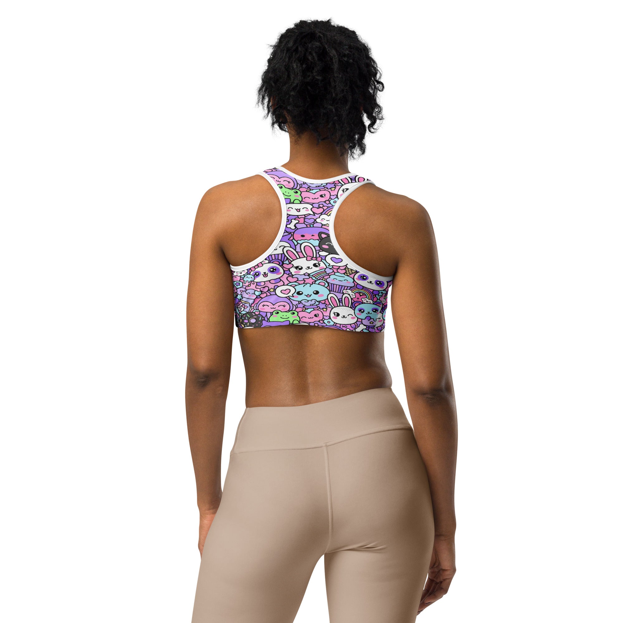 Kawaii Pastel Goth Sports Bra | GearBunch