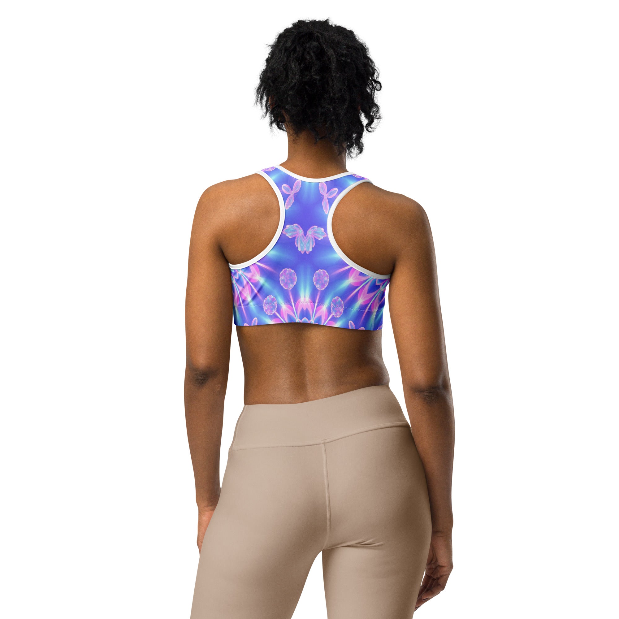 Psychedelic Fairy Ring Sports Bra | GearBunch