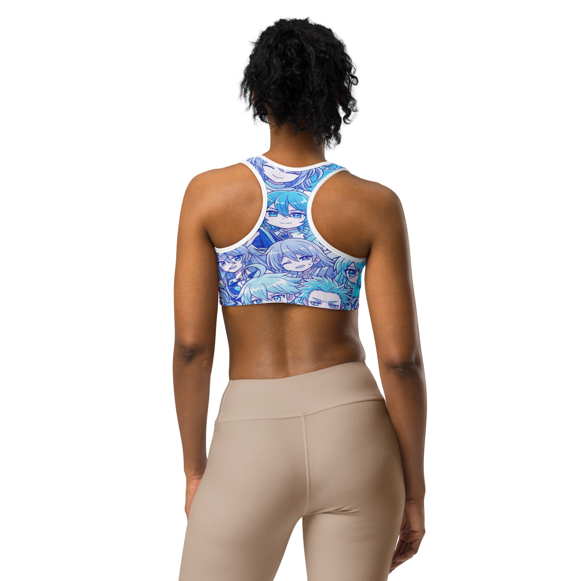 Anime Collage Ice Kingdom Sports Bra | GearBunch