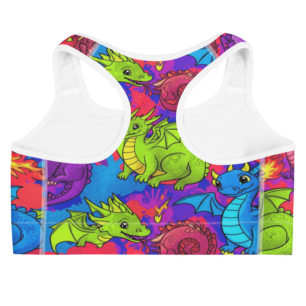 Vibrant Dragon Fantasy Sports Bra | GearBunch