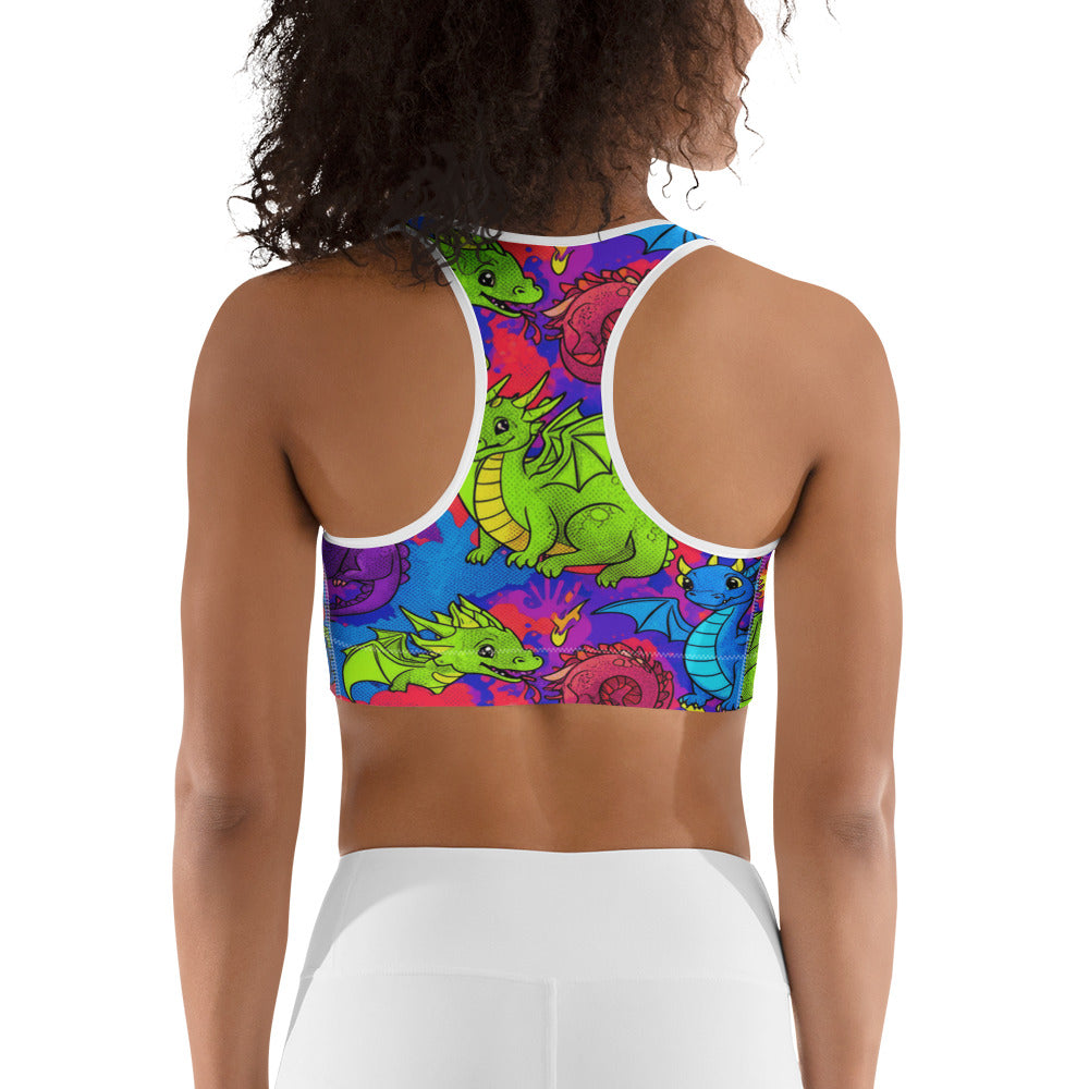 Vibrant Dragon Fantasy Sports Bra | GearBunch