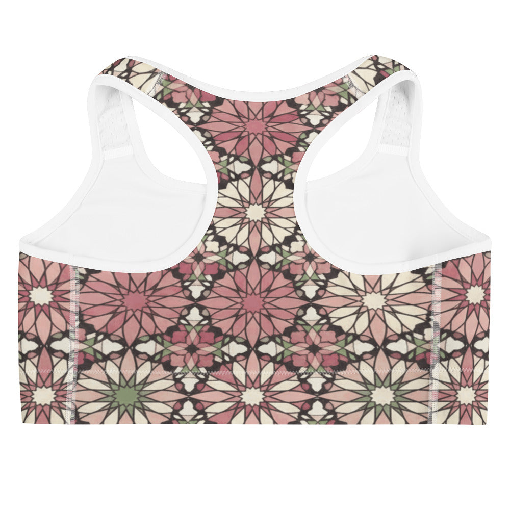 Zellige Rose Garden Sports Bra | GearBunch