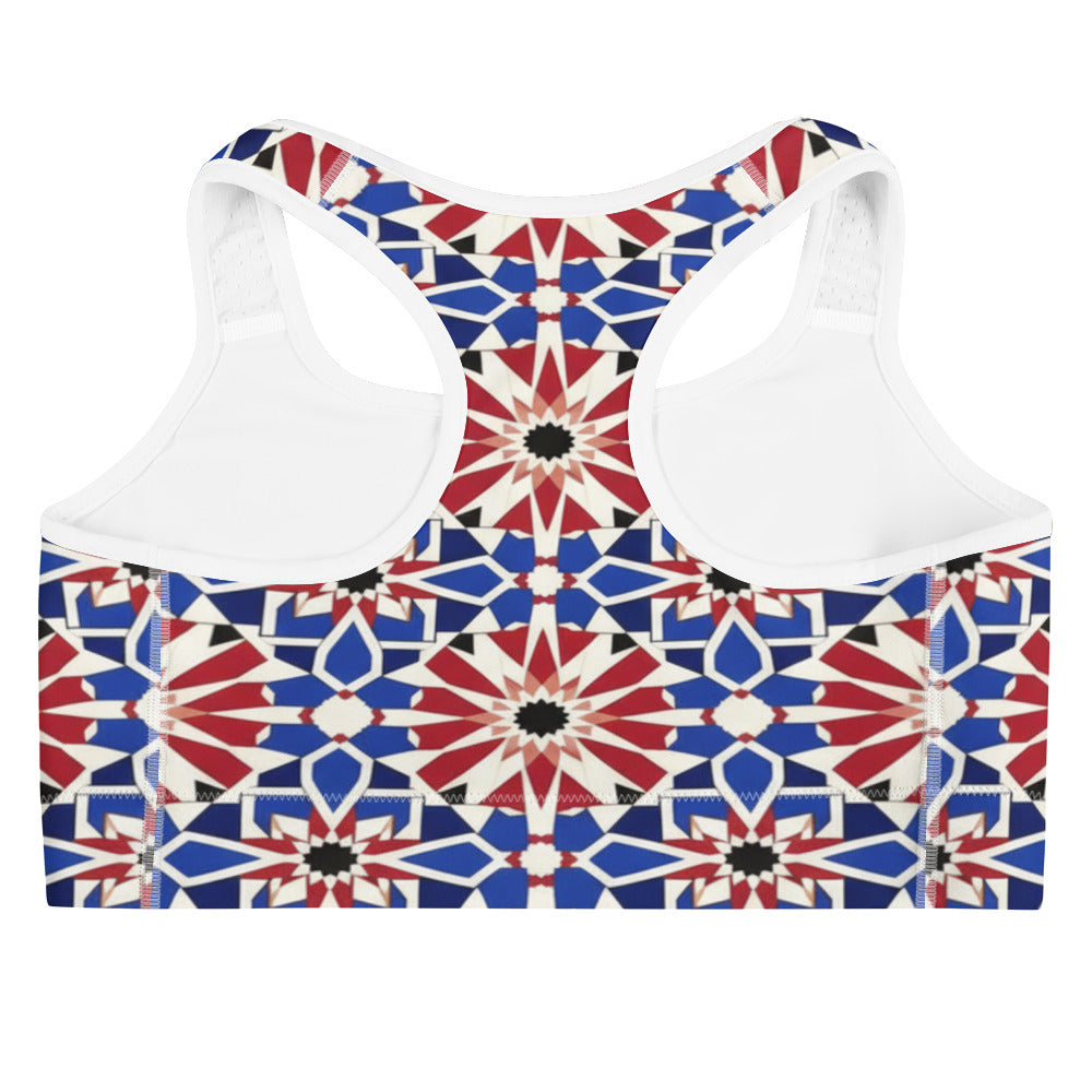 Zellige Sapphire Ruby Sports Bra | GearBunch