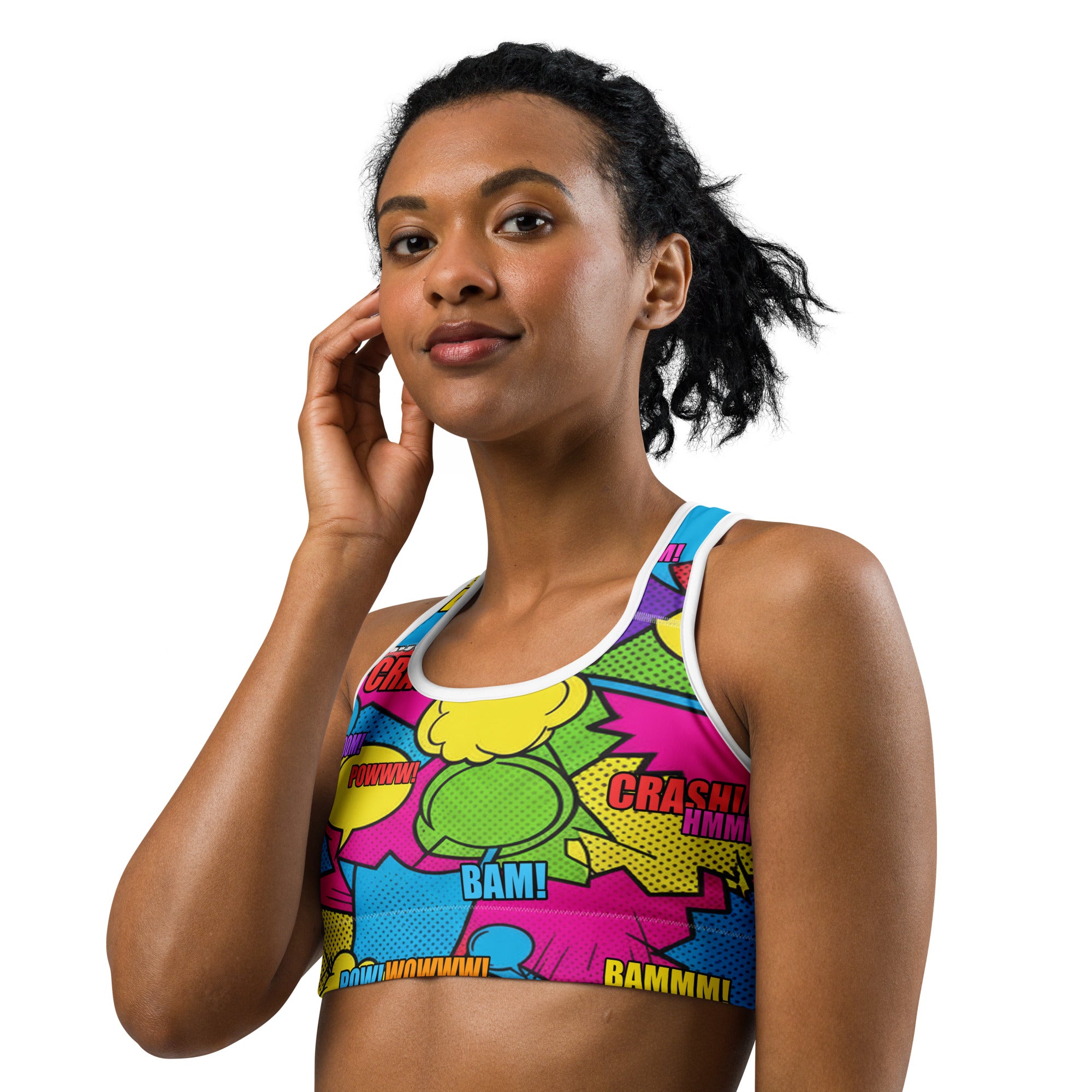 Comic Strip Retro Sunday Sports Bra | GearBunch
