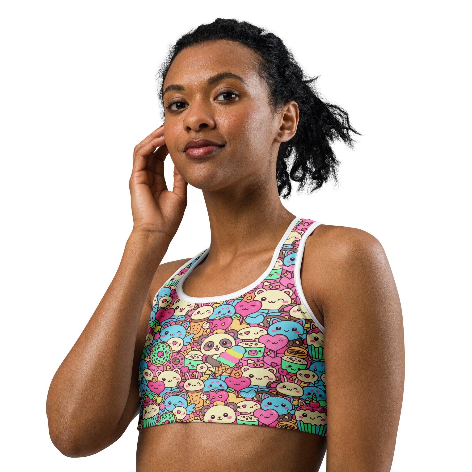 Kawaii Sweet Treats Sports Bra | GearBunch