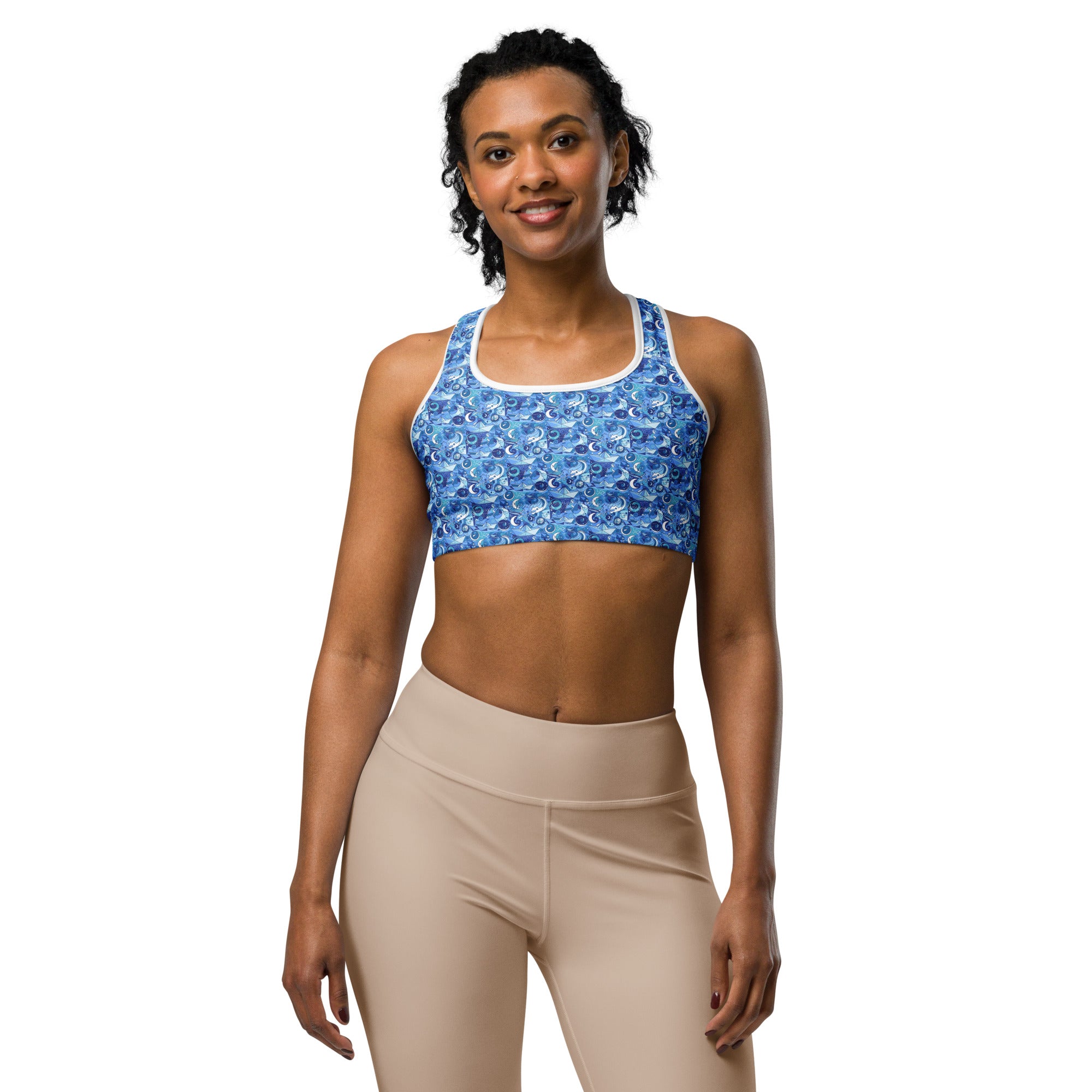 Illusionary Boat Ride Sports Bra | GearBunch