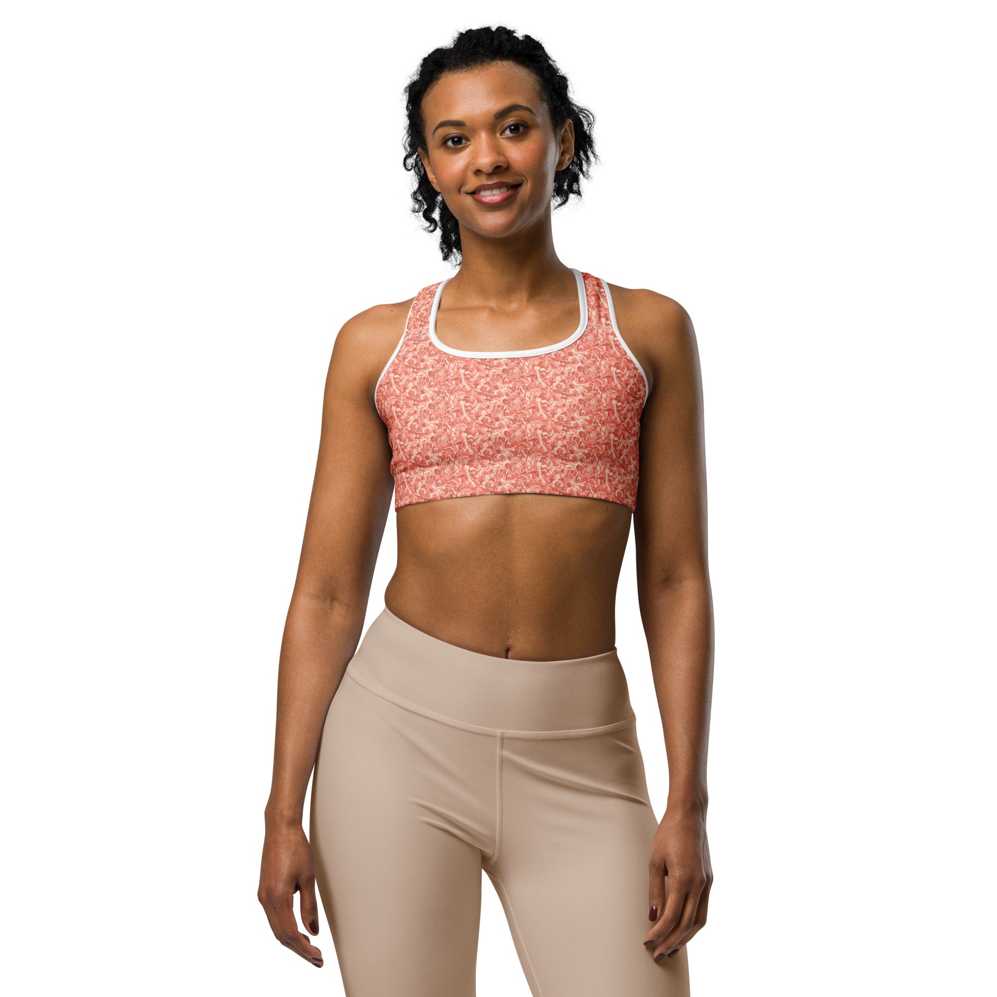 Distorted Cowboy Landscape Sports Bra | GearBunch