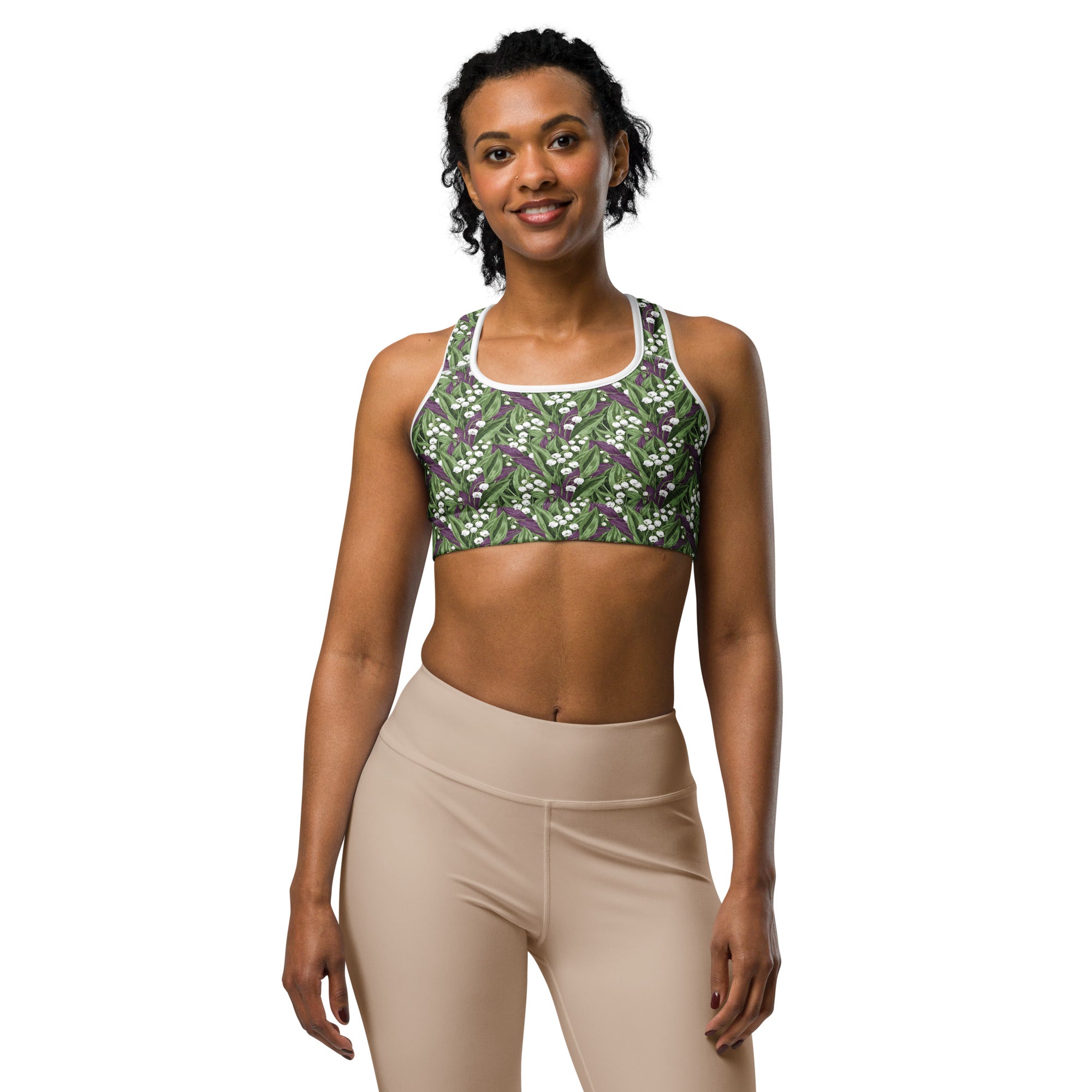 Lily of the Valley Sports Bra | GearBunch