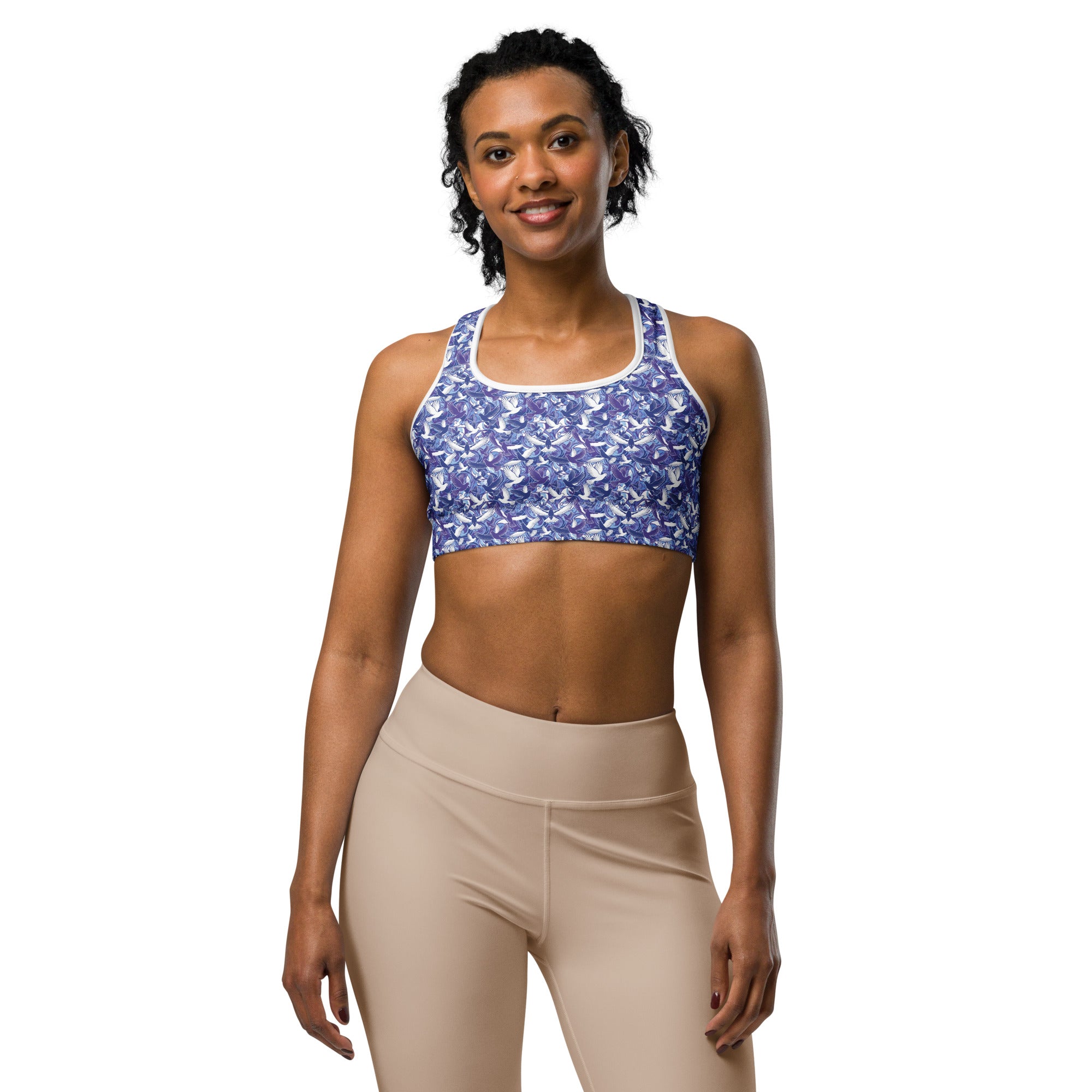 Dove in Flight Sports Bra | GearBunch
