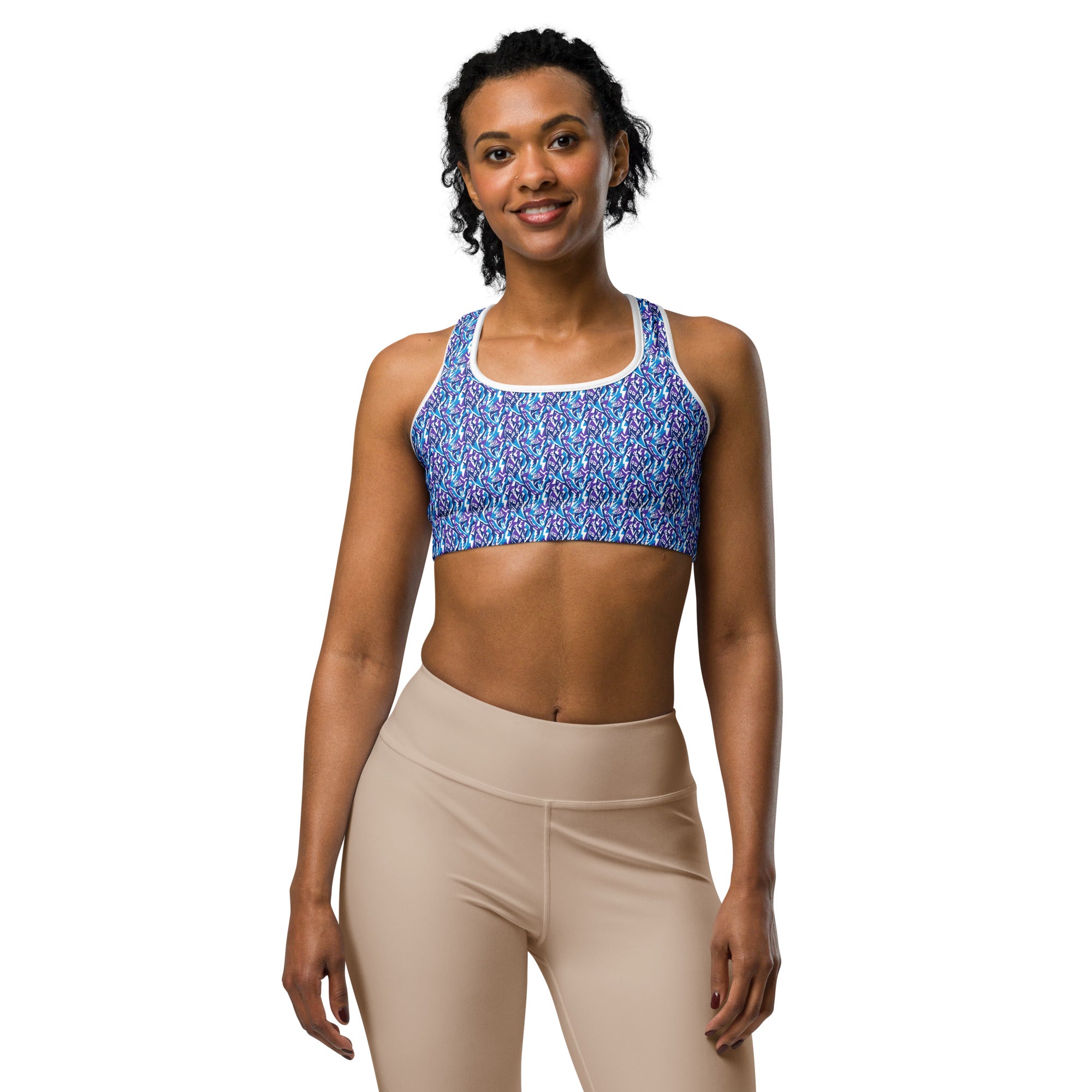 Aquarius Electric Waves Sports Bra | GearBunch